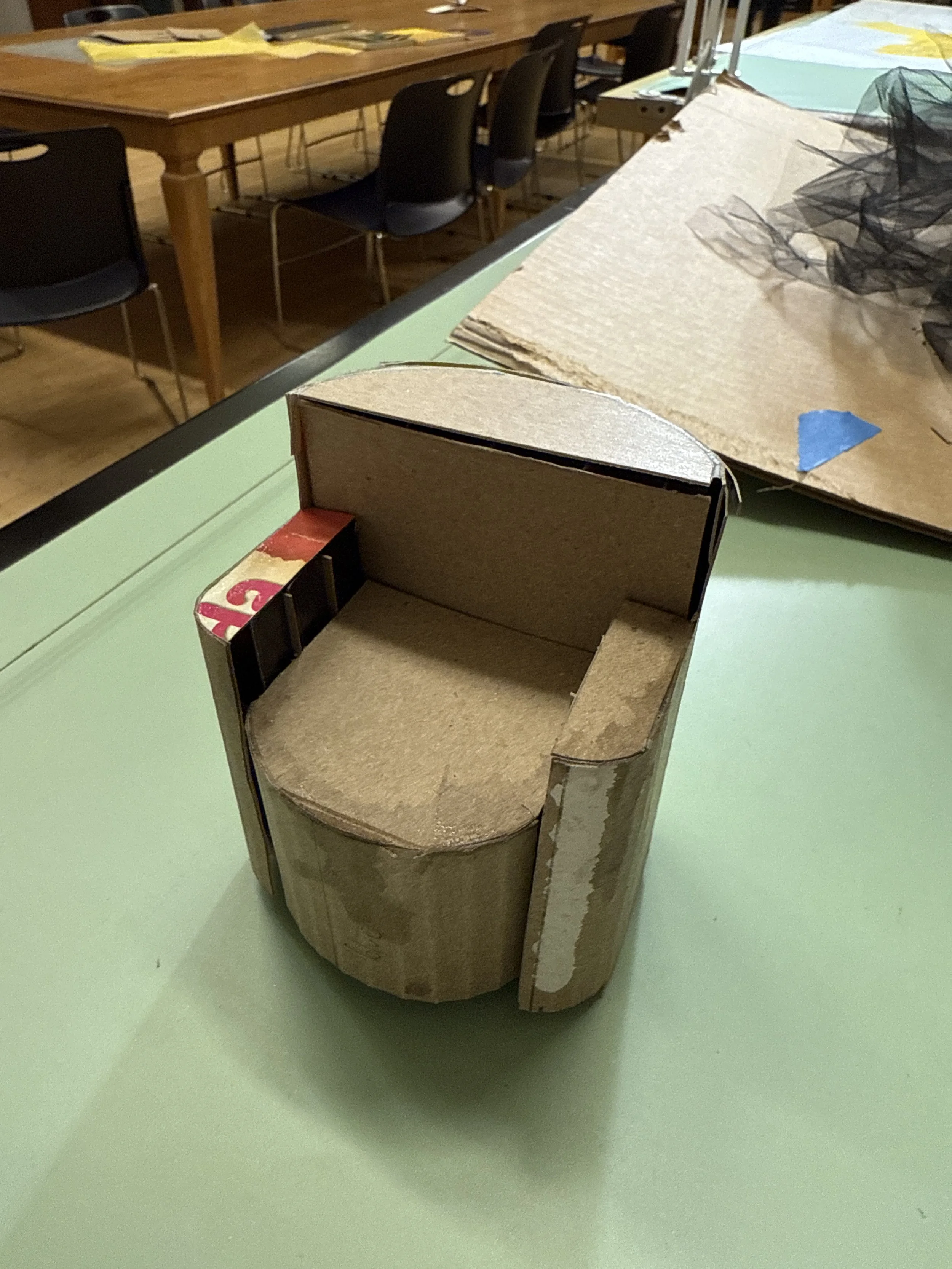 1.5" = 1'  model, with glue