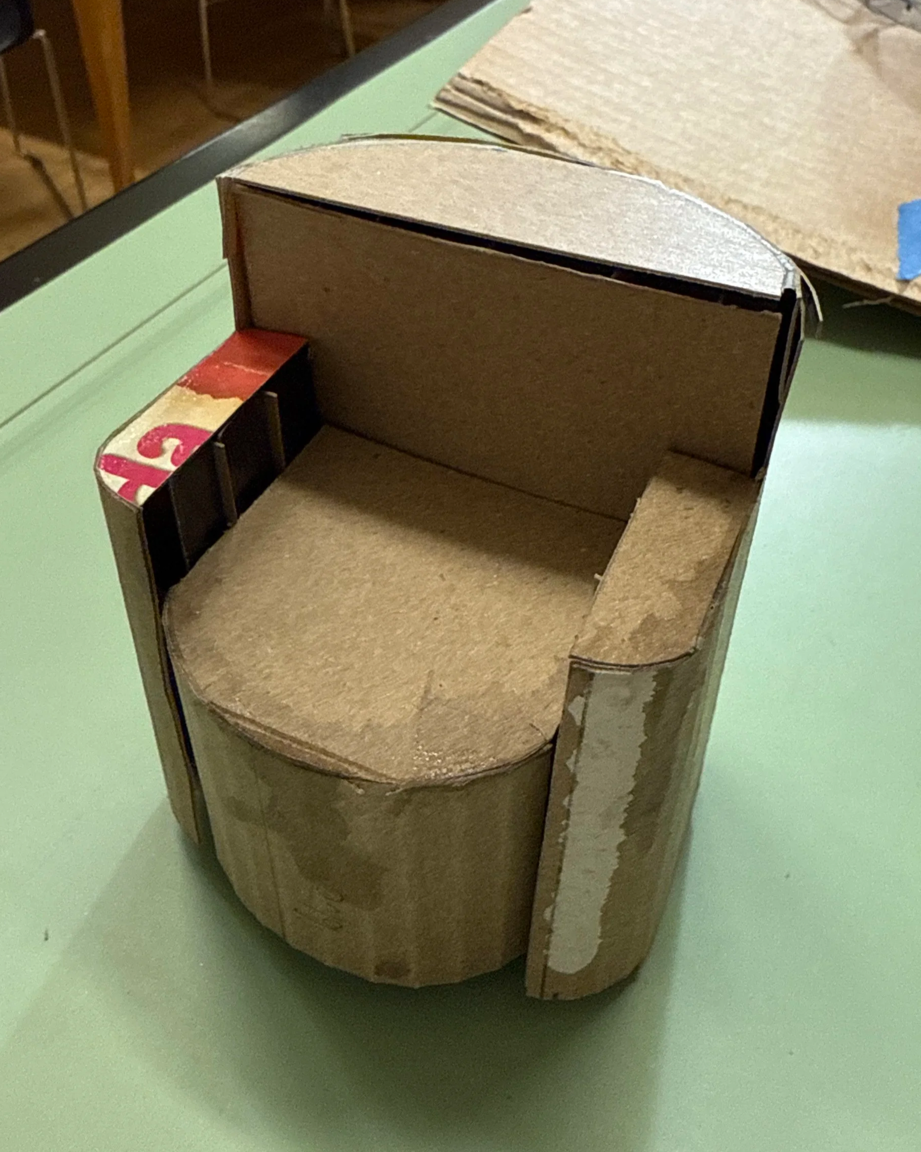 1.5" = 1'  model, with glue