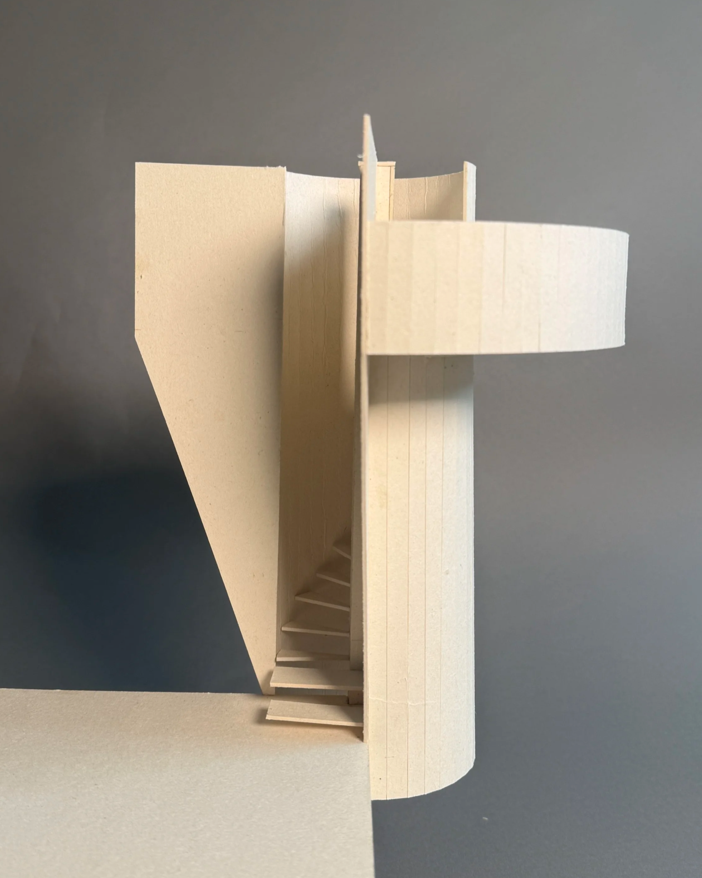 modeled at 1:20 in chipboard
