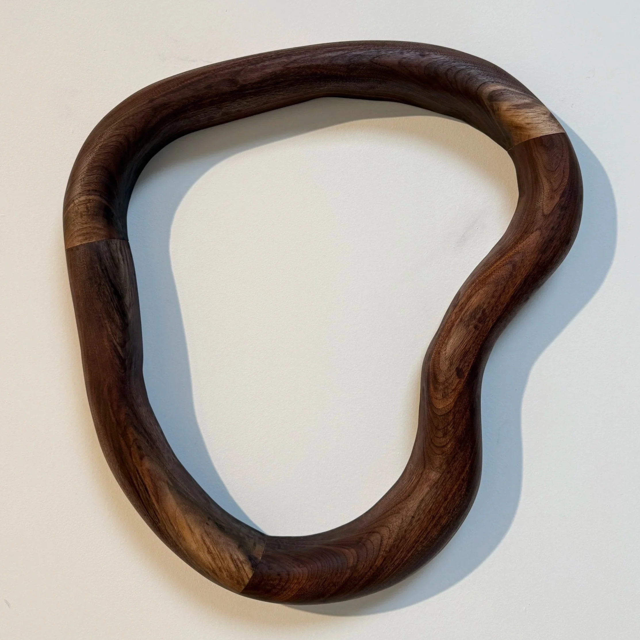 Abstract Walnut Sculpture