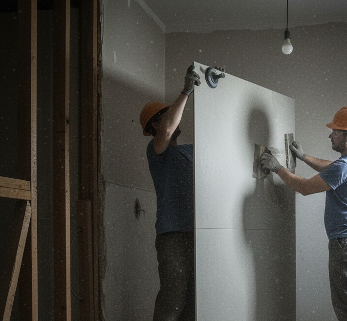 Badkamerrenovatie door Comfort-Bad – plaatsen van de inloopdouche