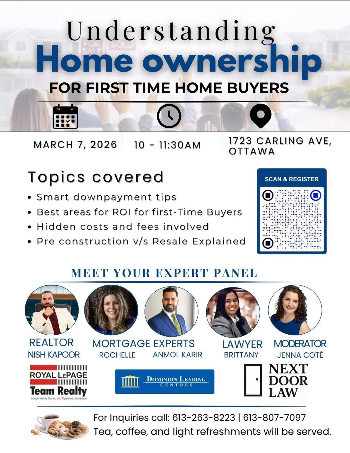 Before you buy, understand the fine print.

Down payments.
Hidden fees.
Pre-construction vs resale.
ROI strategy.

March 7th in Ottawa.
Seats are limited &mdash; register now.

#OttawaRealEstate #SmartBuyers #HomeOwnership101 #NextDoorLaw #realestate