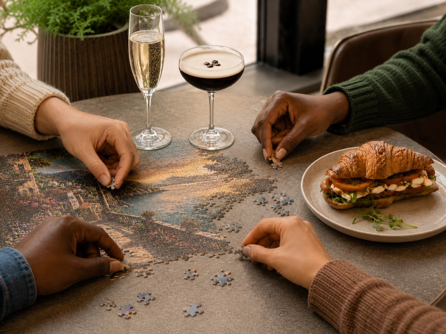 The Solo Date Puzzle Social