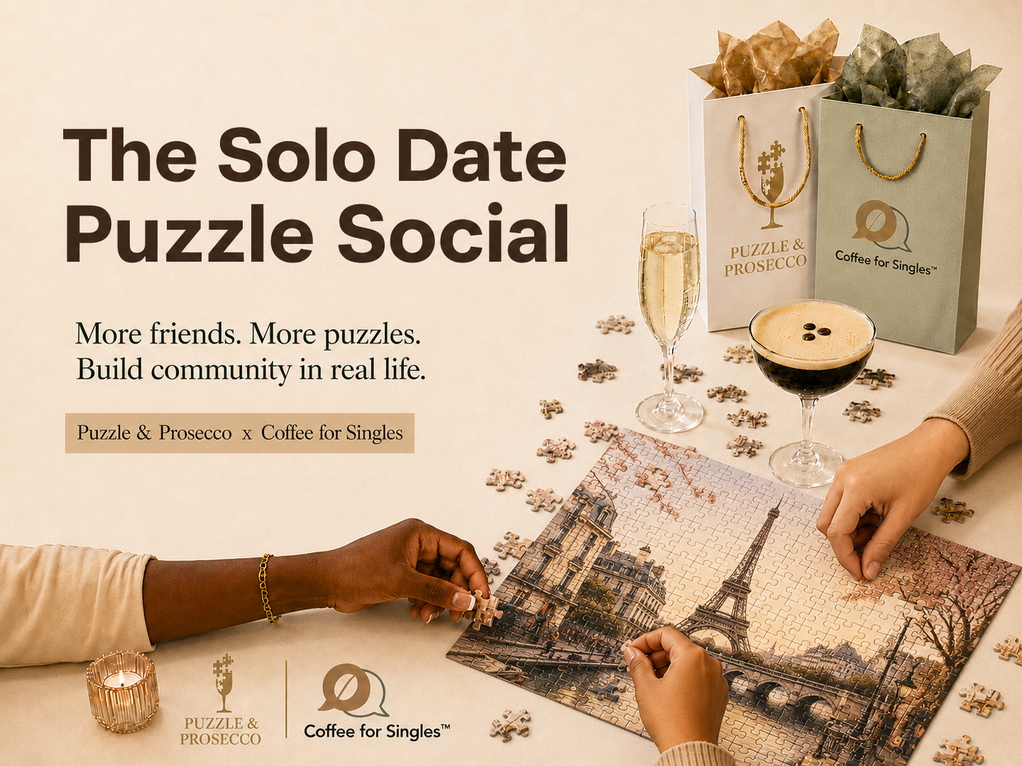 The Solo Date Puzzle Social
