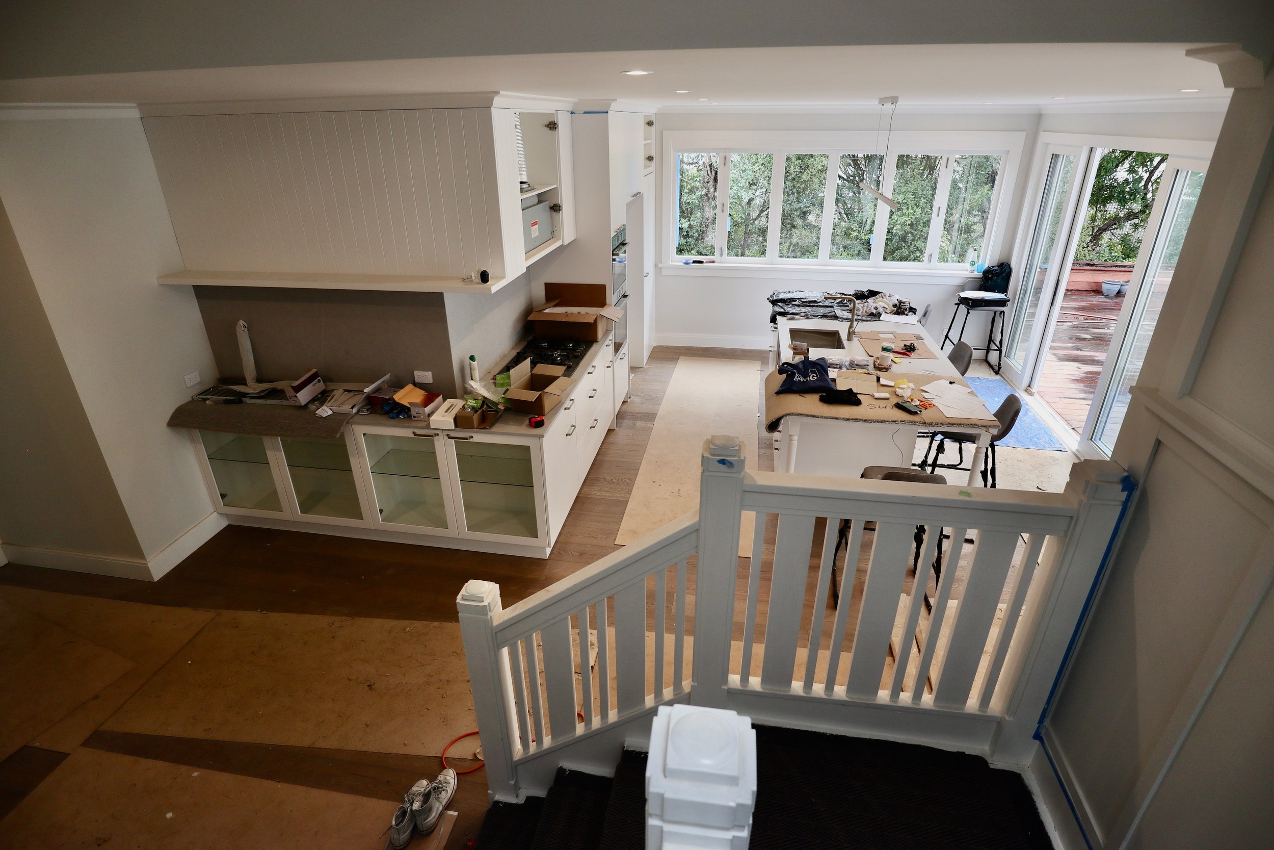 Living area transformation in classic Auckland Californian bungalow