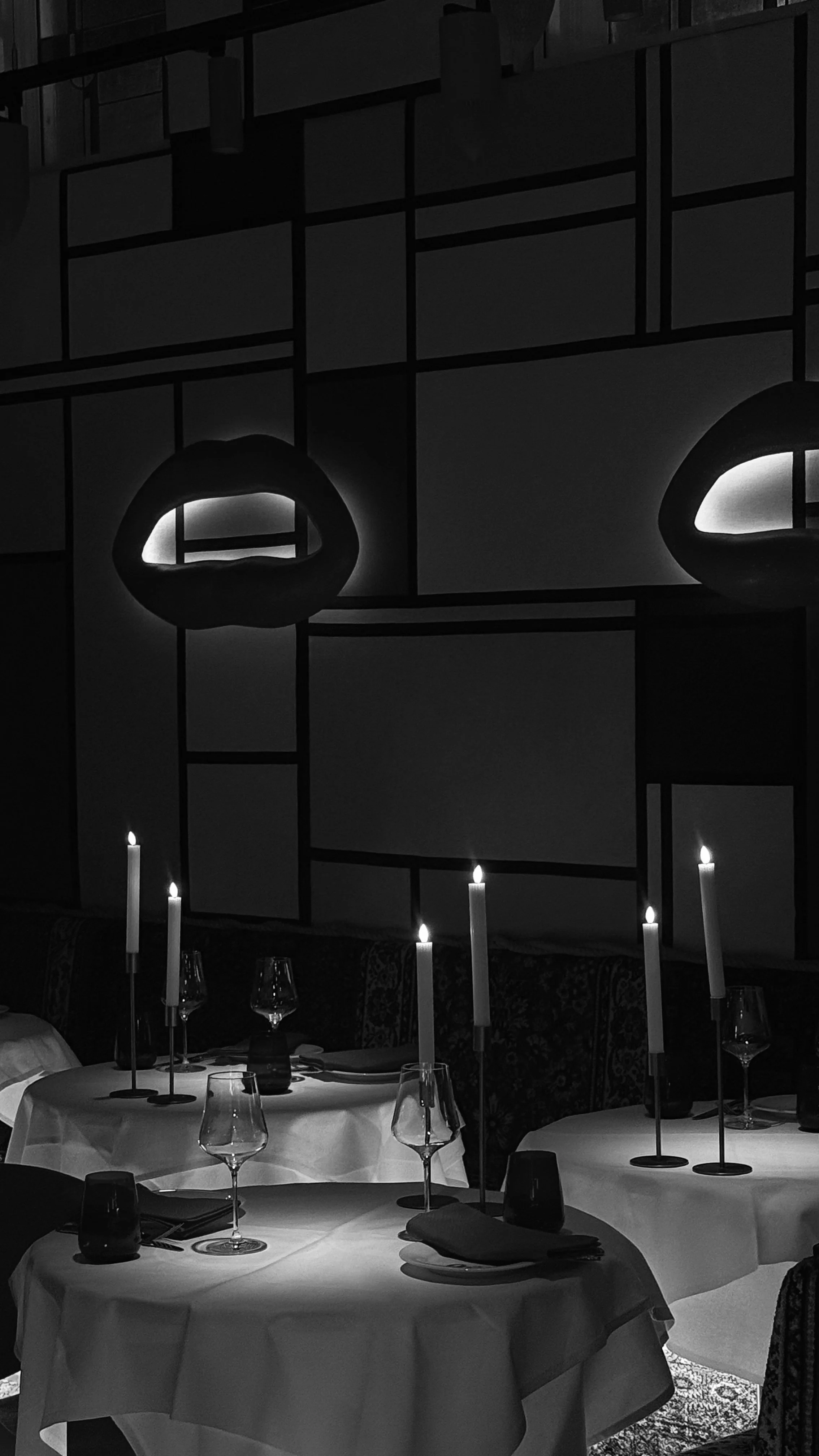 Styled table setting for a restaurant event