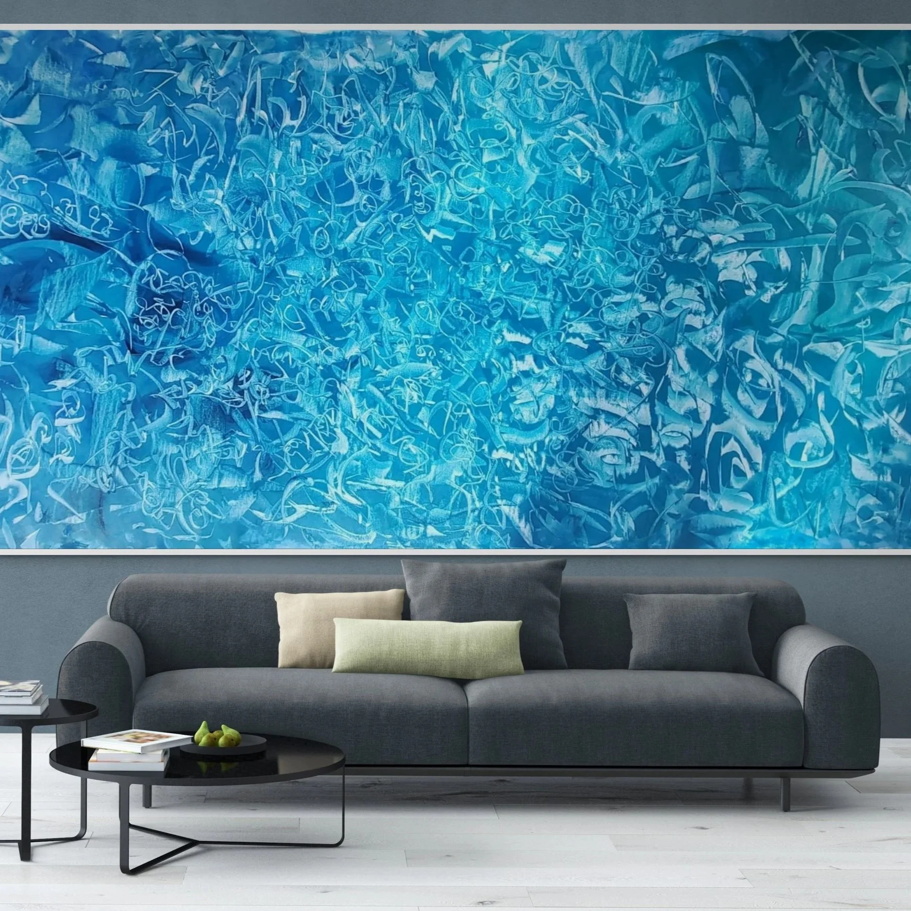 Large-Scale "Blues" for Emotional Atmosphere