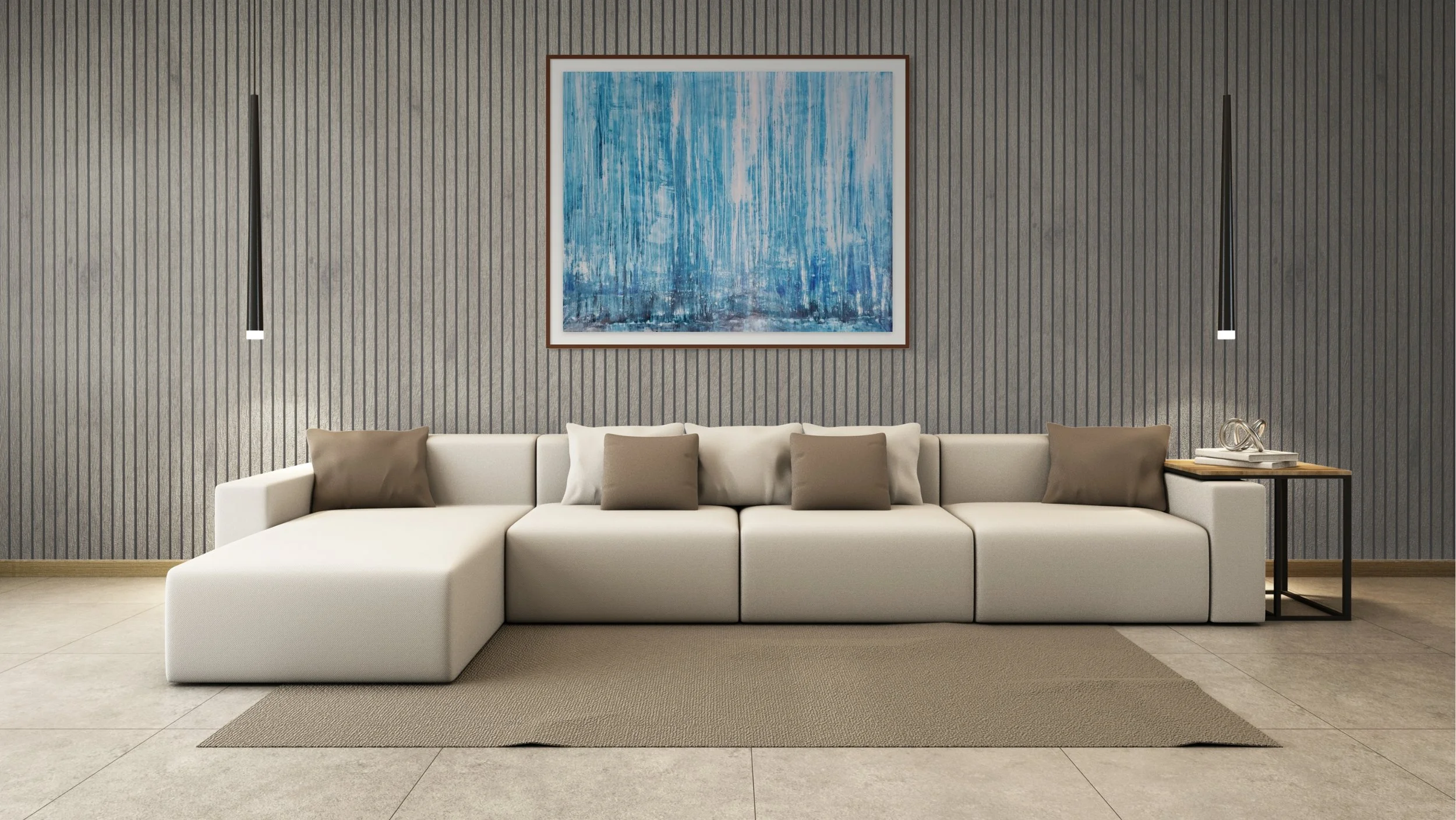 "Quiet Verticaleties" (InSitu-Living Room)