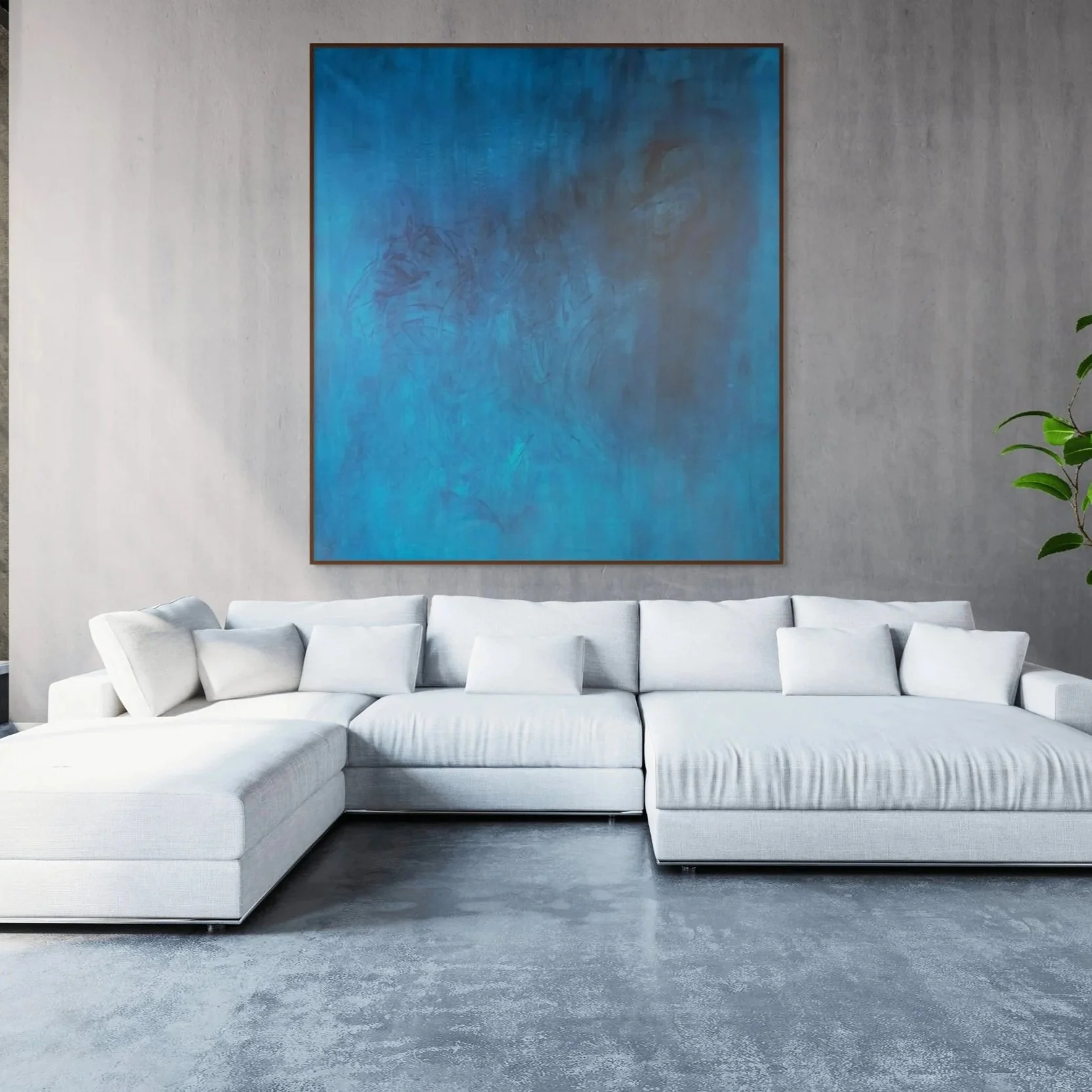 Blue Paintings for Corporate Spaces and Hospitality