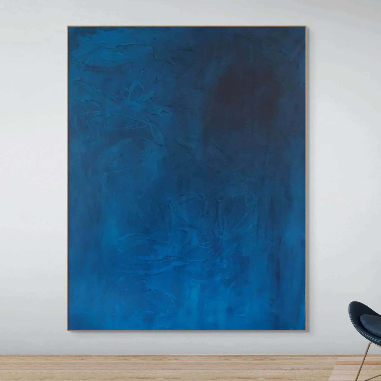 Large Blue Abstract paintings