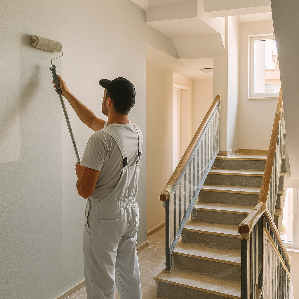 Bina Merdiven Boşluğu Boya Hizmeti