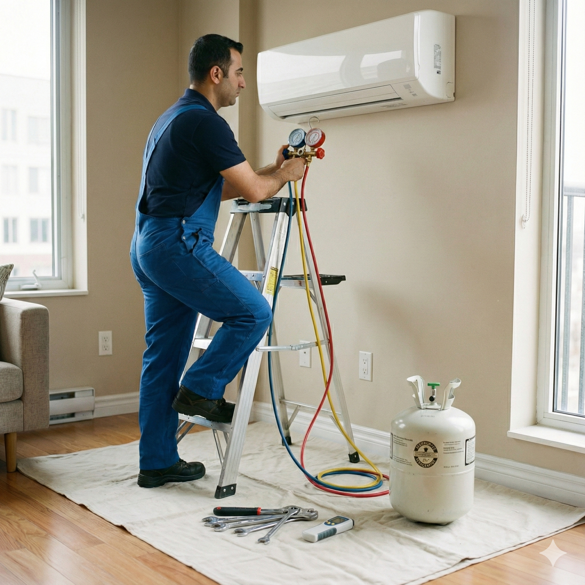 Split Klima Gaz Kontrolü ve Gerekirse Gaz Dolumu Hizmeti