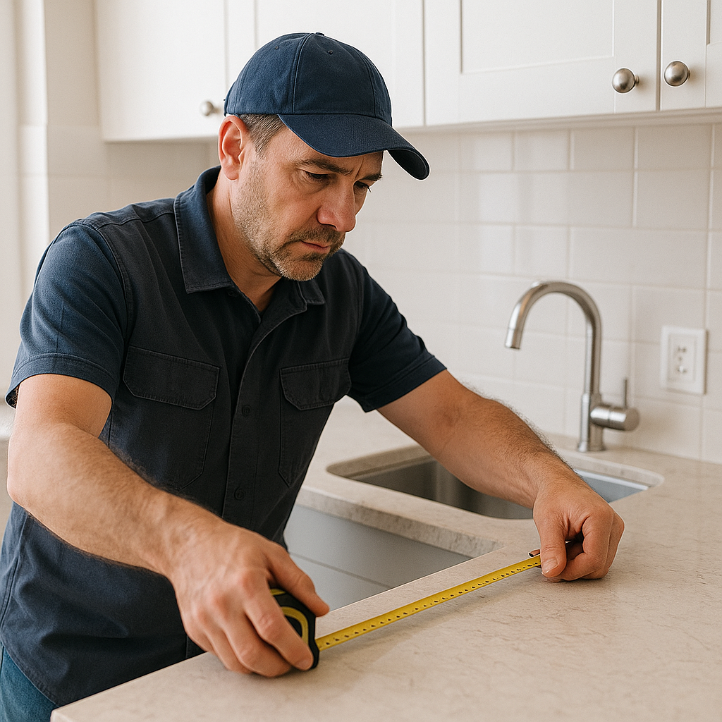 Mutfak ve Banyo Tezgâh Mermeri Değişimi İçin Yerinde Keşif Hizmeti