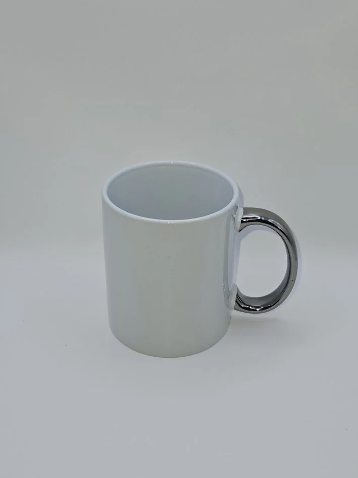 11oz CHROME HANDLE COFFEE CUP
