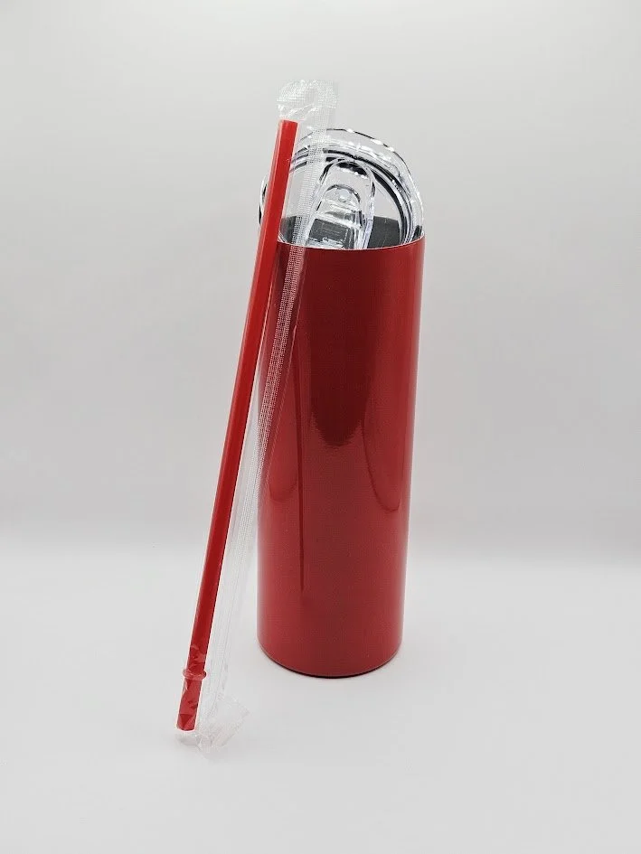 20oz SKINNY RED TUMBLER