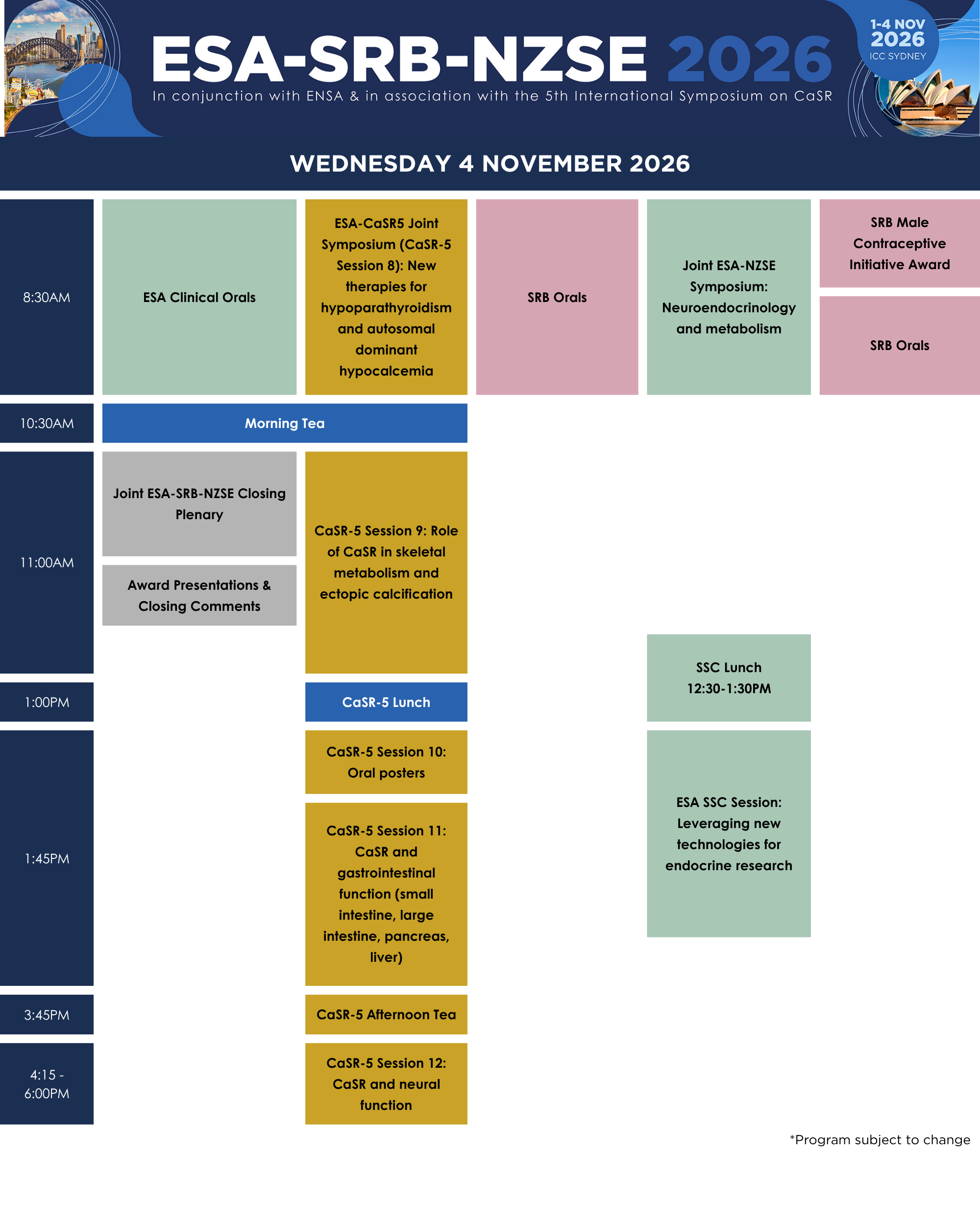 Wednesday Program