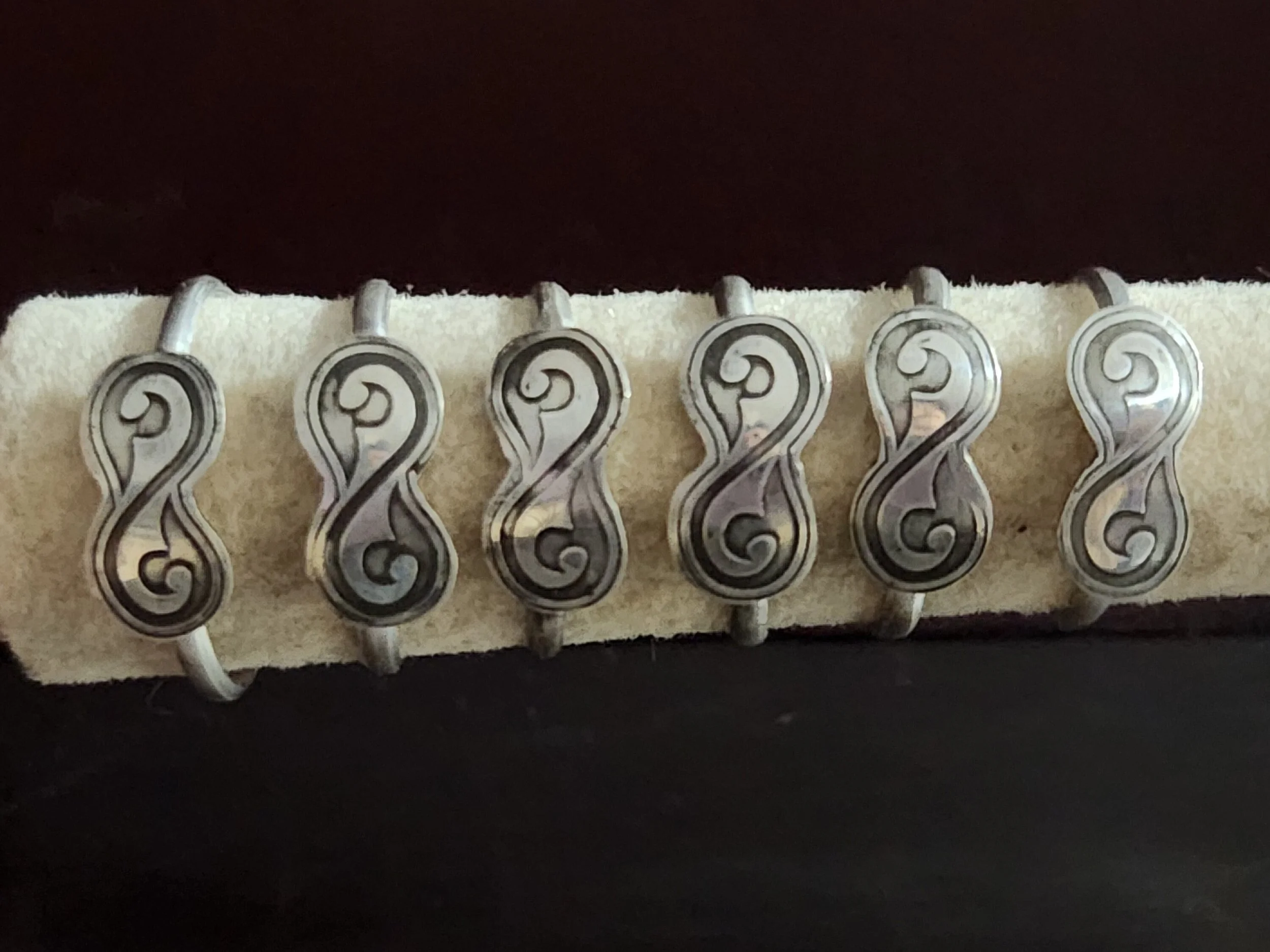 Qazmoiyn Kazakh ornament silver ring, stacking ring 1.jpg