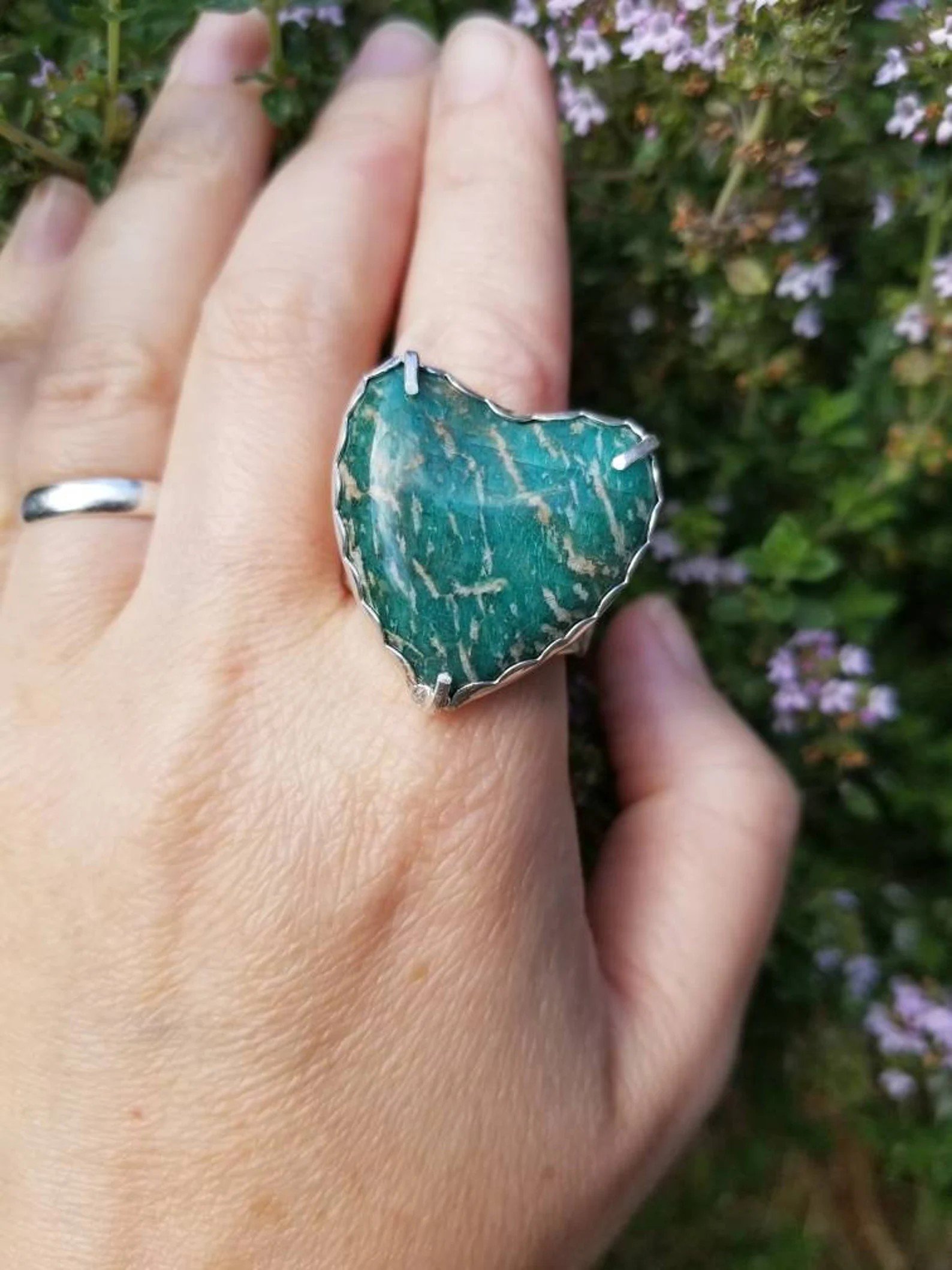 Green Heart Ring