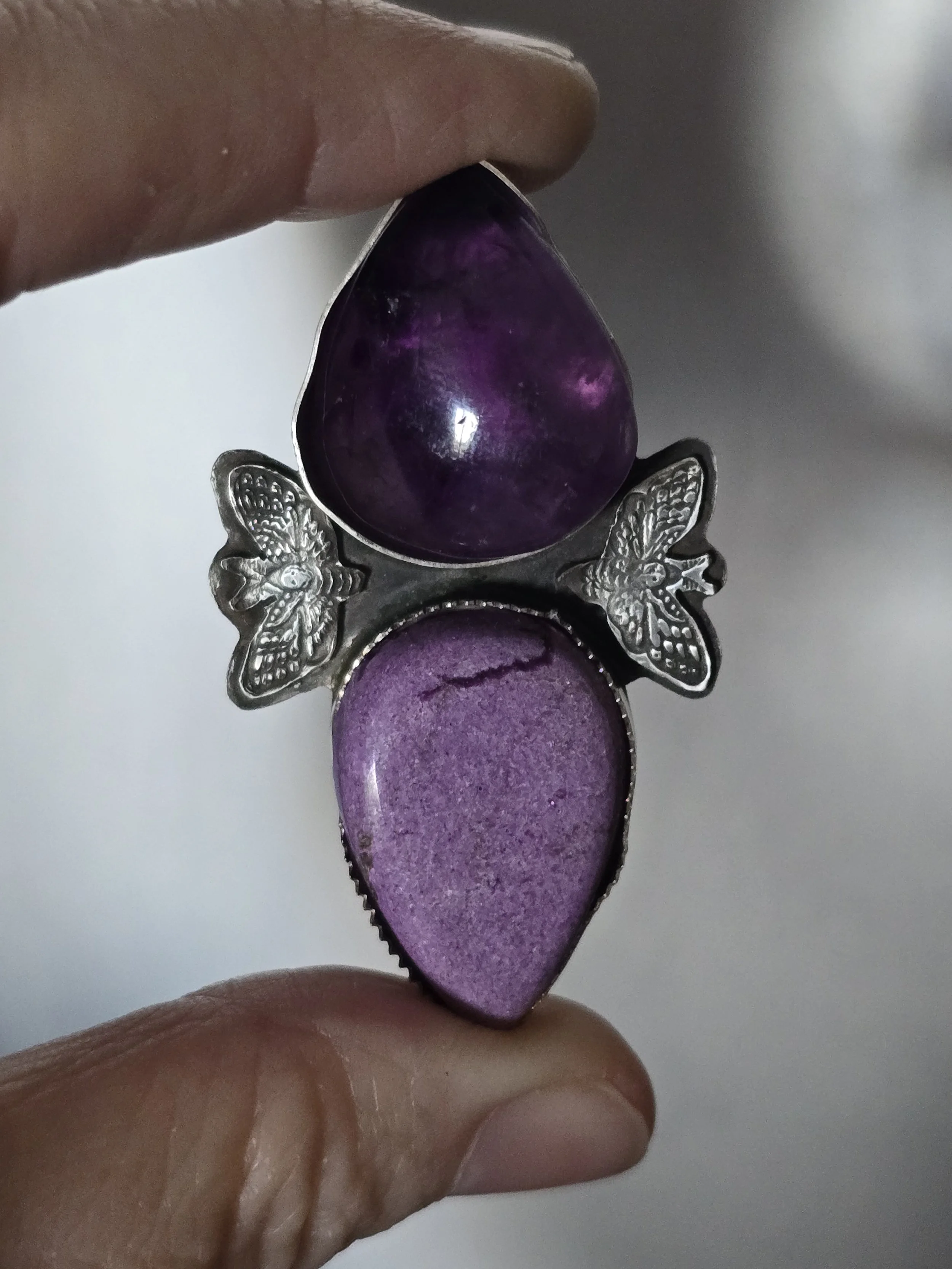 Phosphosiderite amethyst silver moth ring made to size 3.jpg