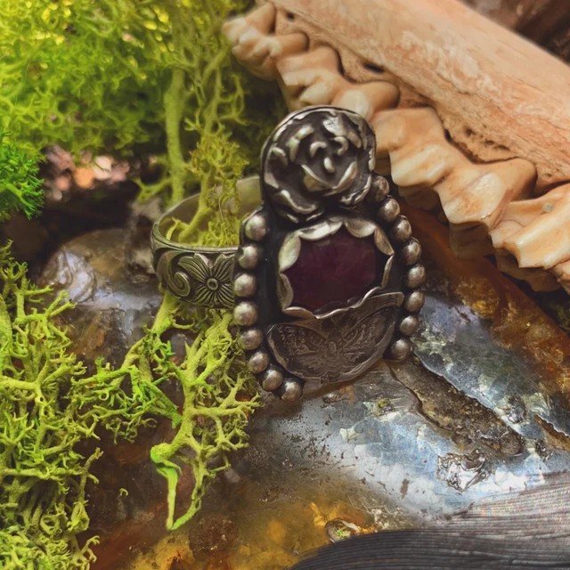 Mushroom Statement Ring