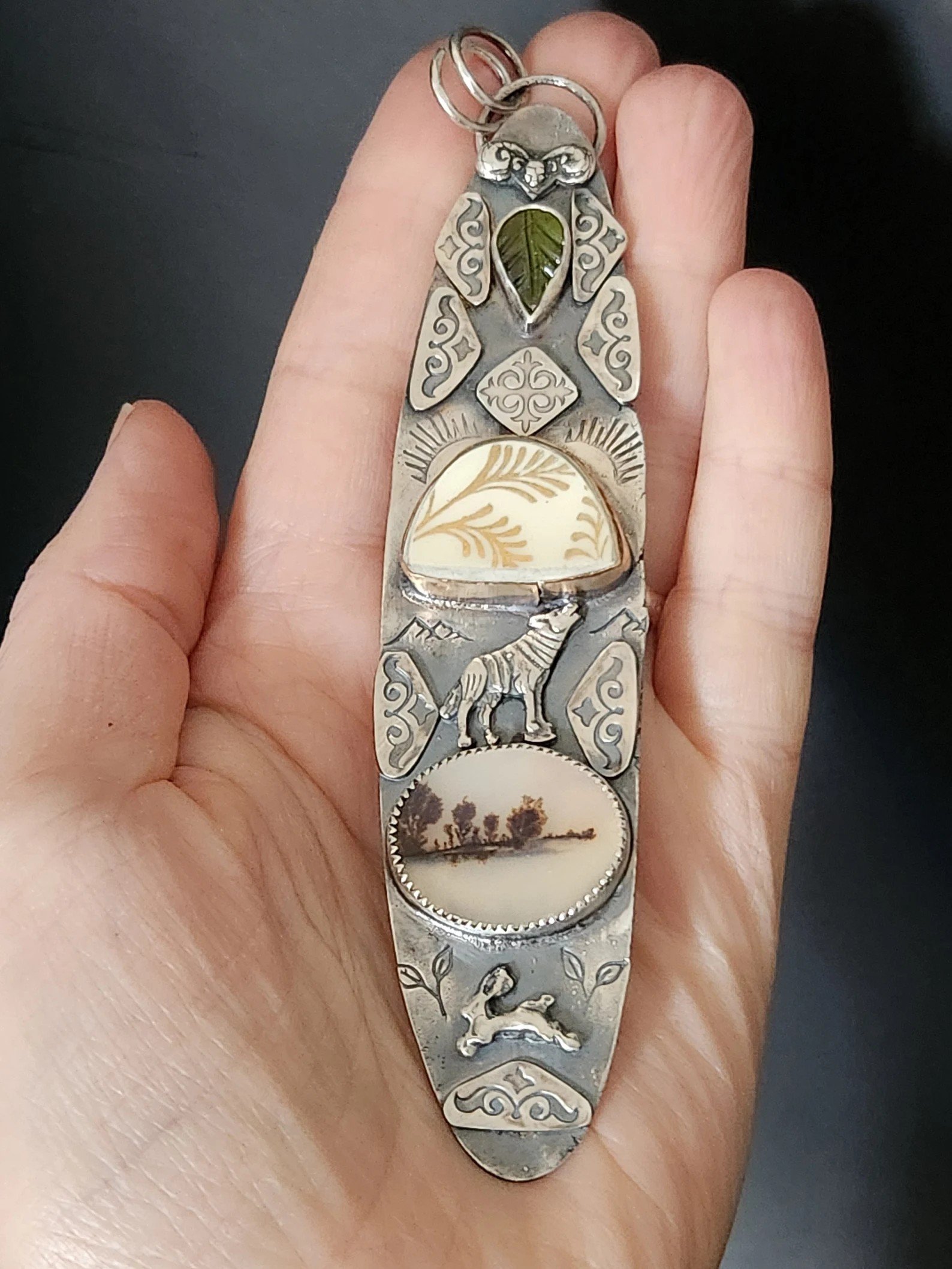 Kazakhstan totem necklace
