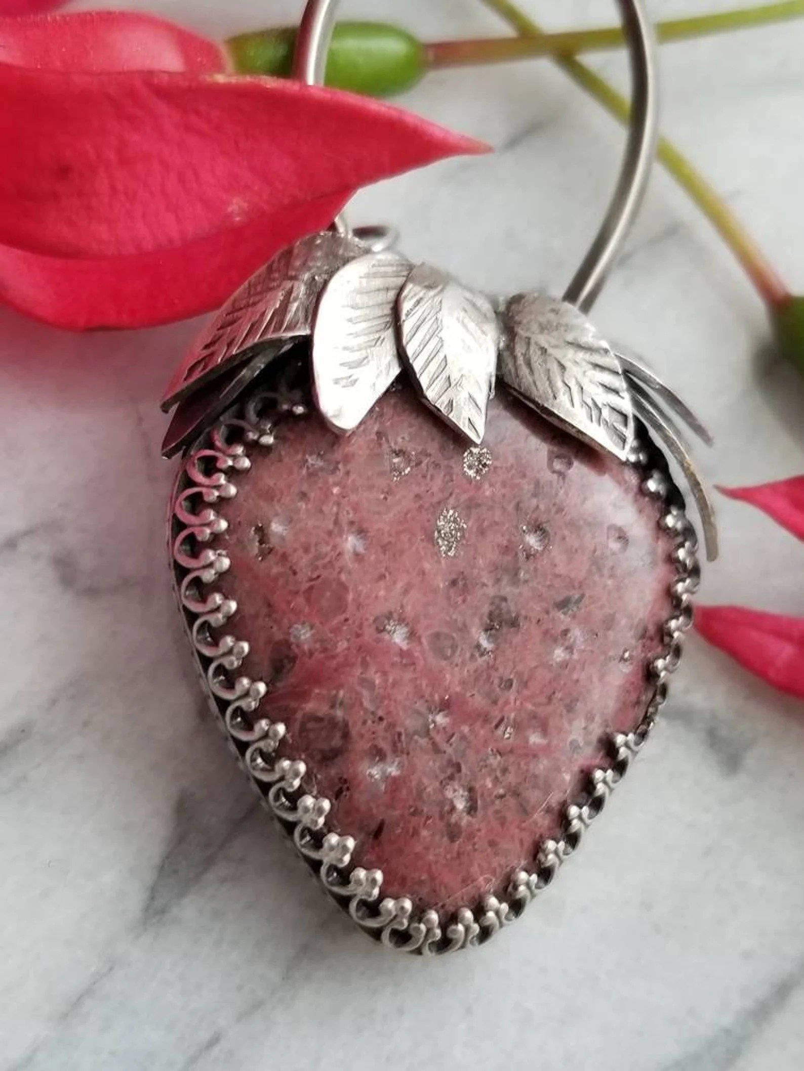 Strawberry Crystal Pendant