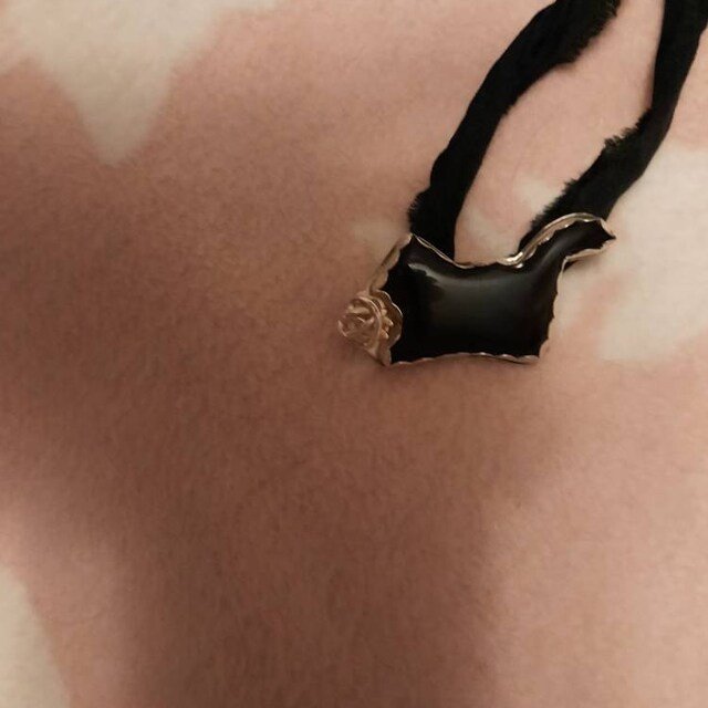 Cat Rose Charm Pendant