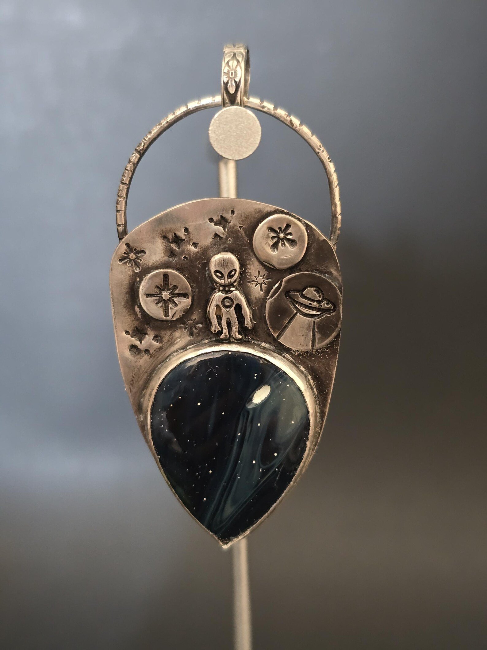 Large Alien Pendant in Space