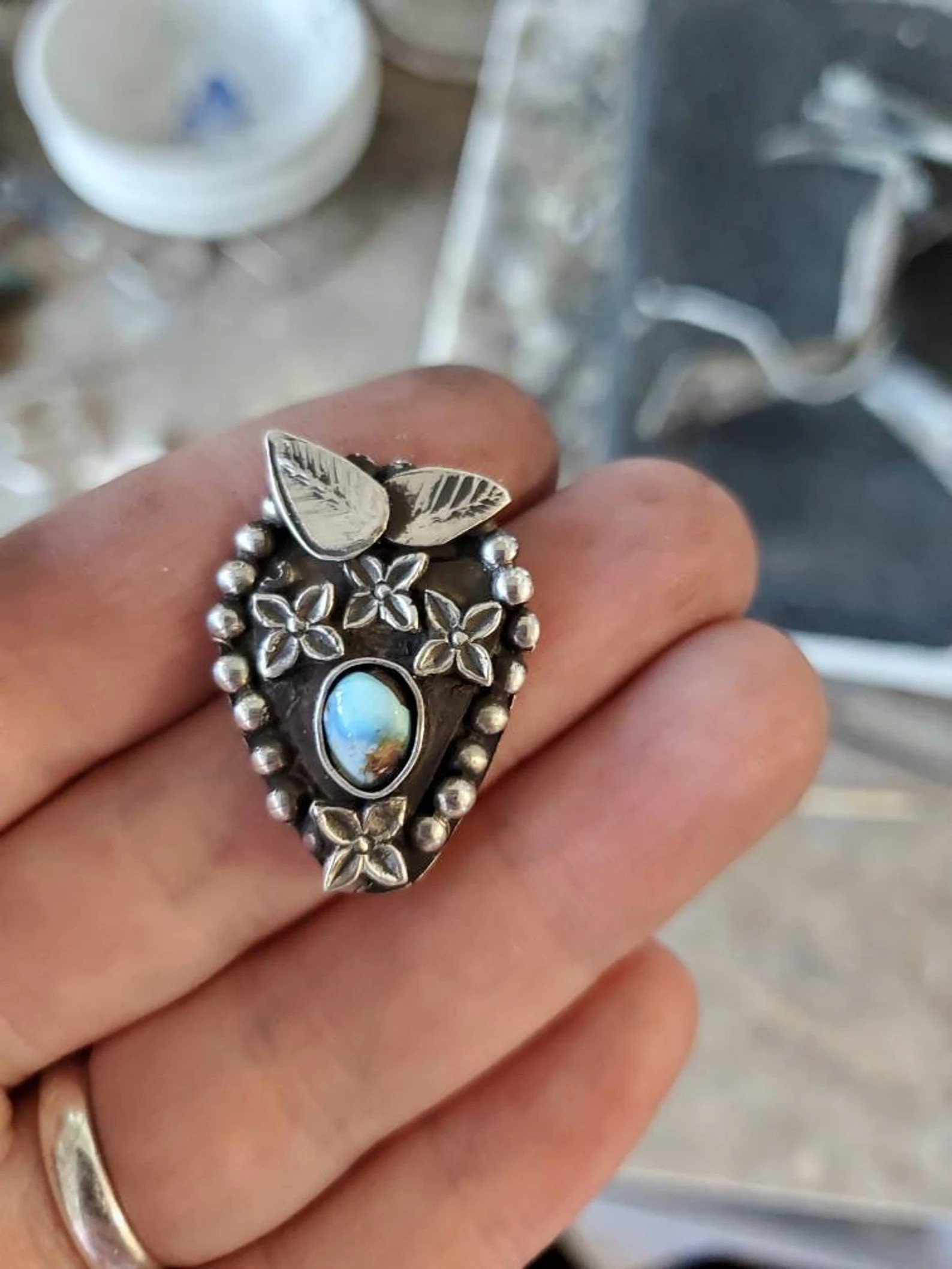 Golden Hills Stone Pendant