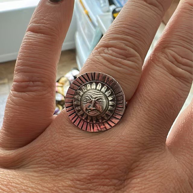 Vintage Inspired Sun Ring