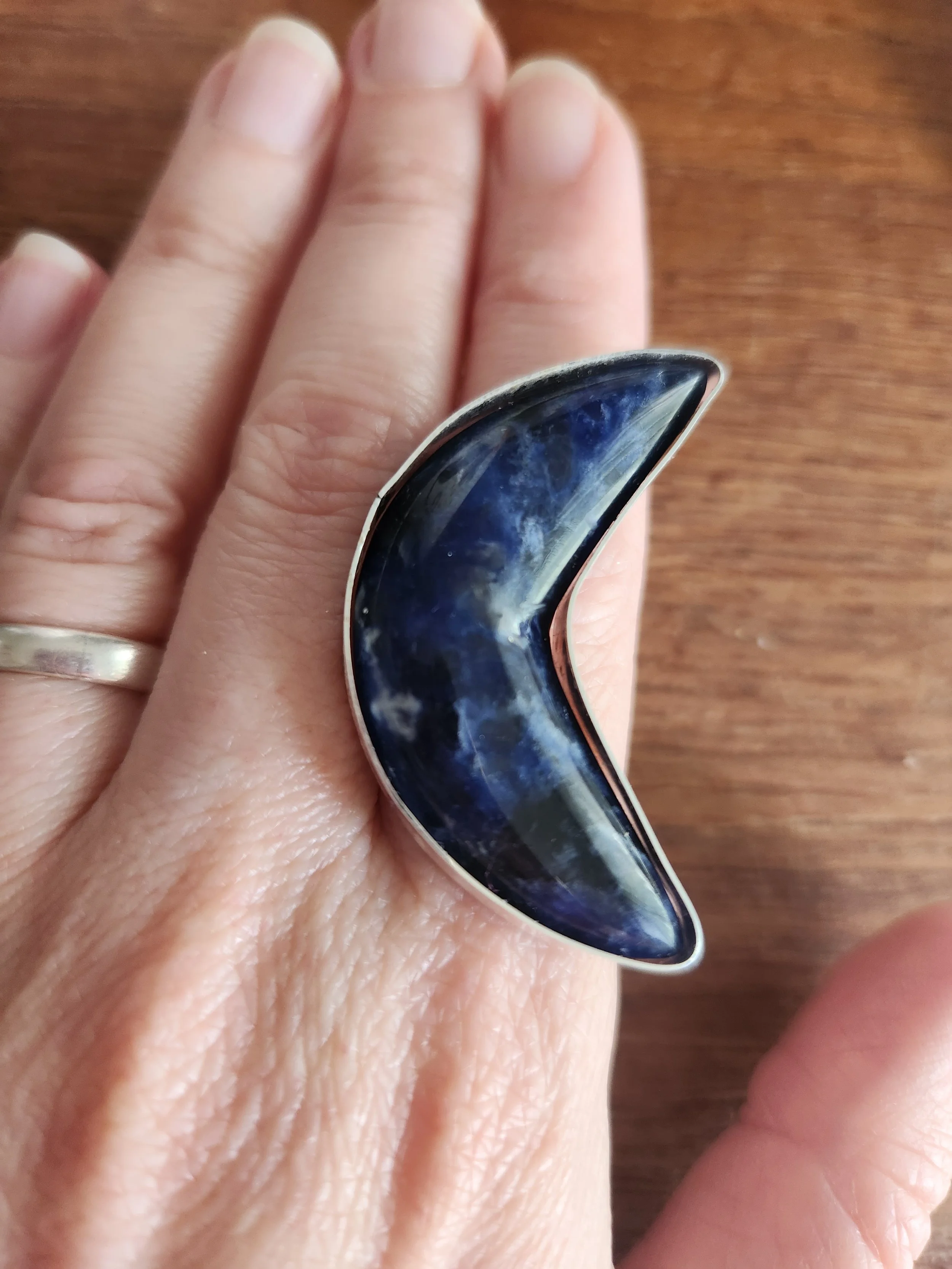 Custom made silver crescent moon ring 5 .jpg