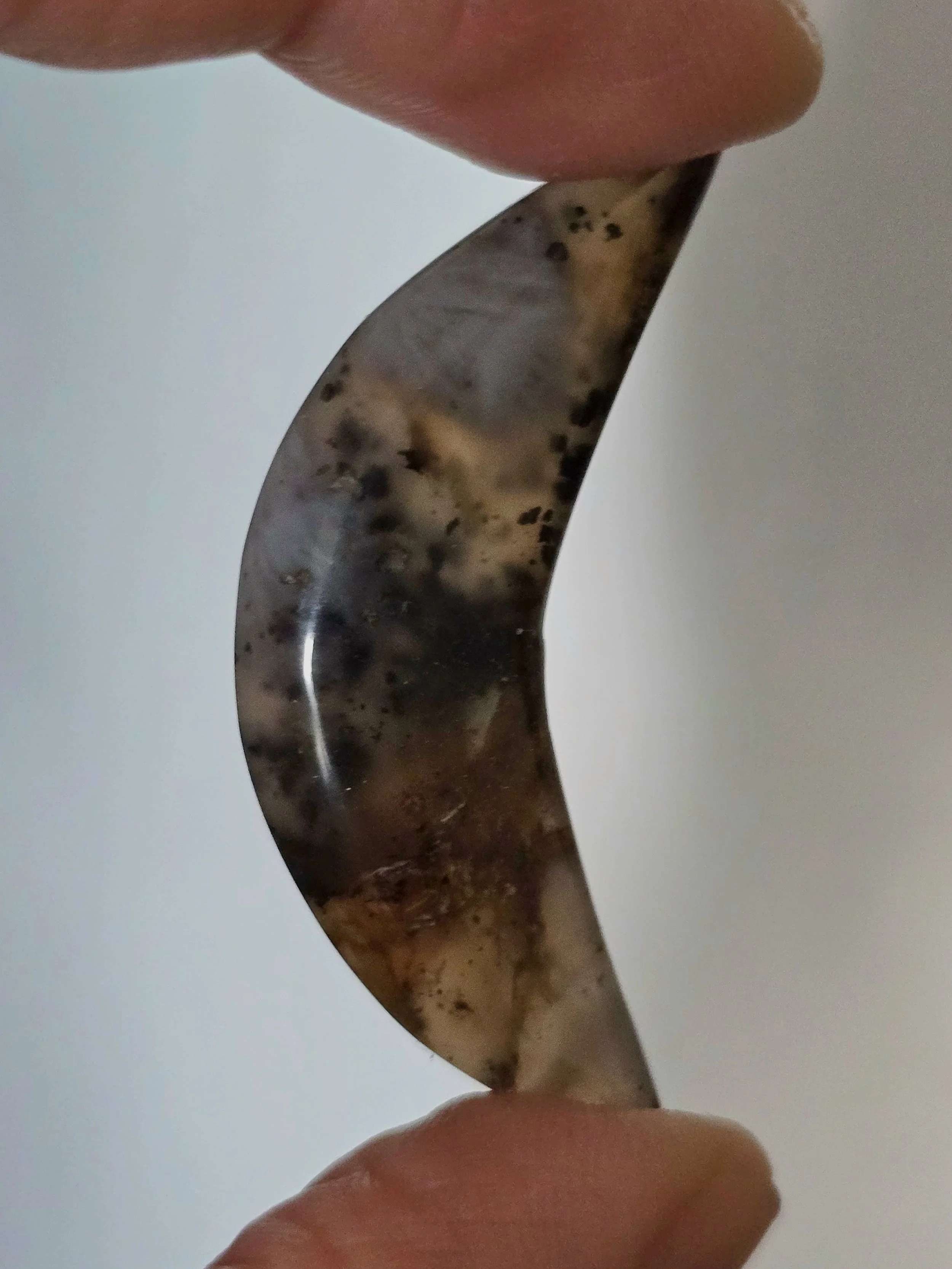 Custom made silver crescent moon ring-dendric agate 7.jpg