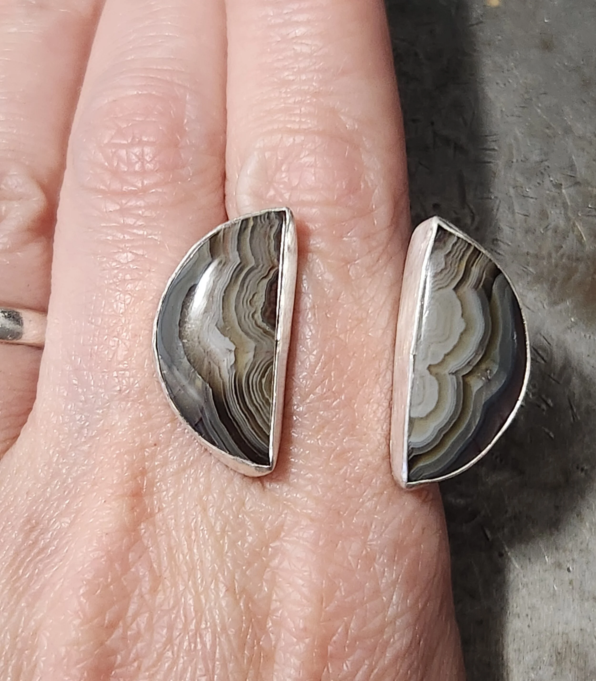 Size 10 crazy lace agate split moon silver ring 2.jpg