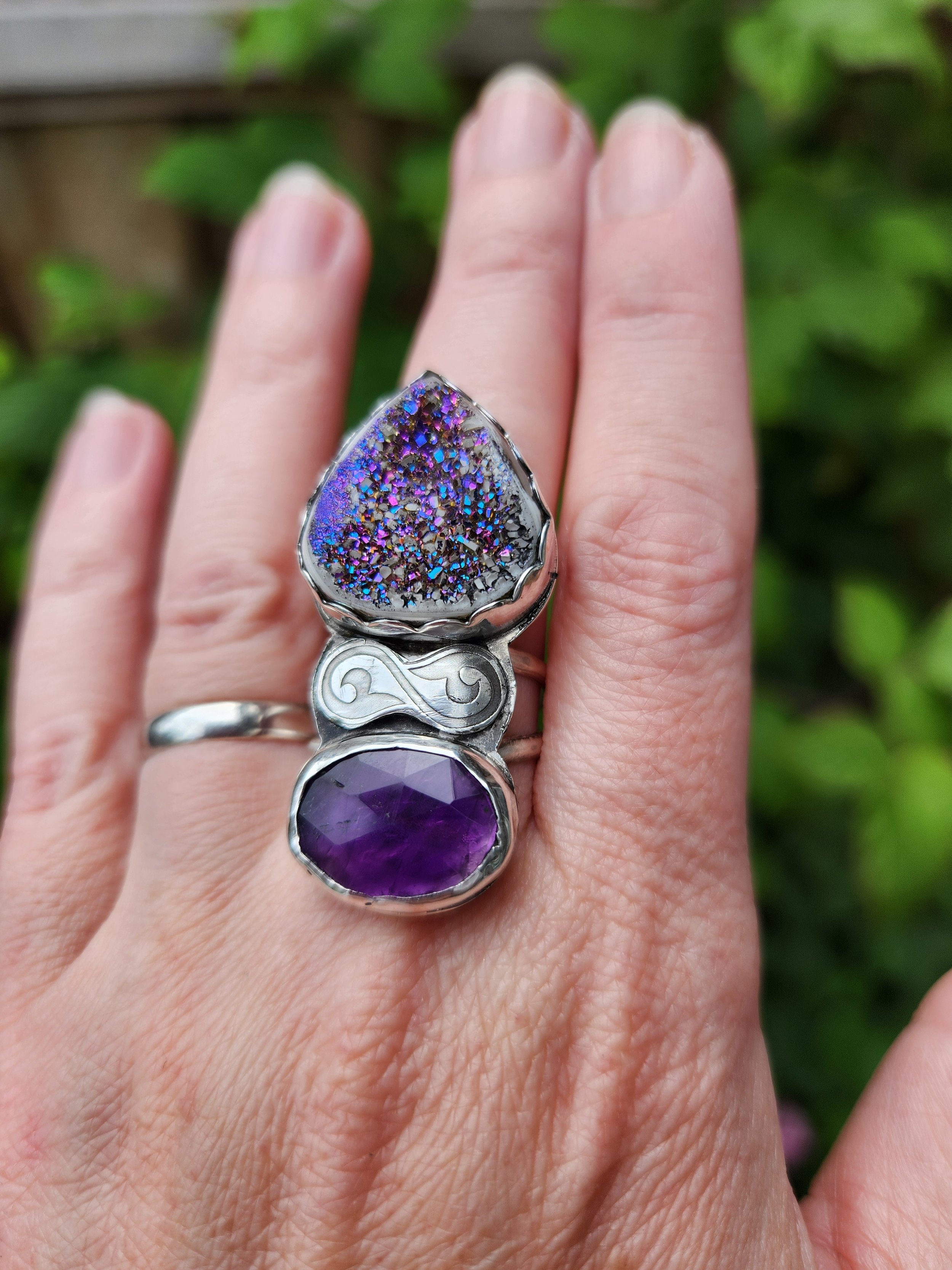 Amethyst Statement Ring
