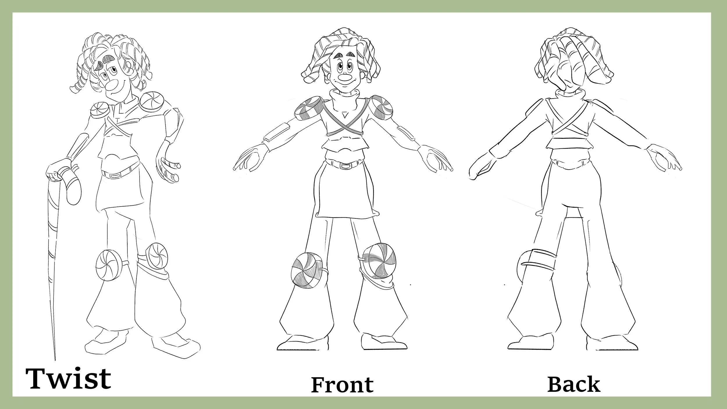 "Twist" Character turn around