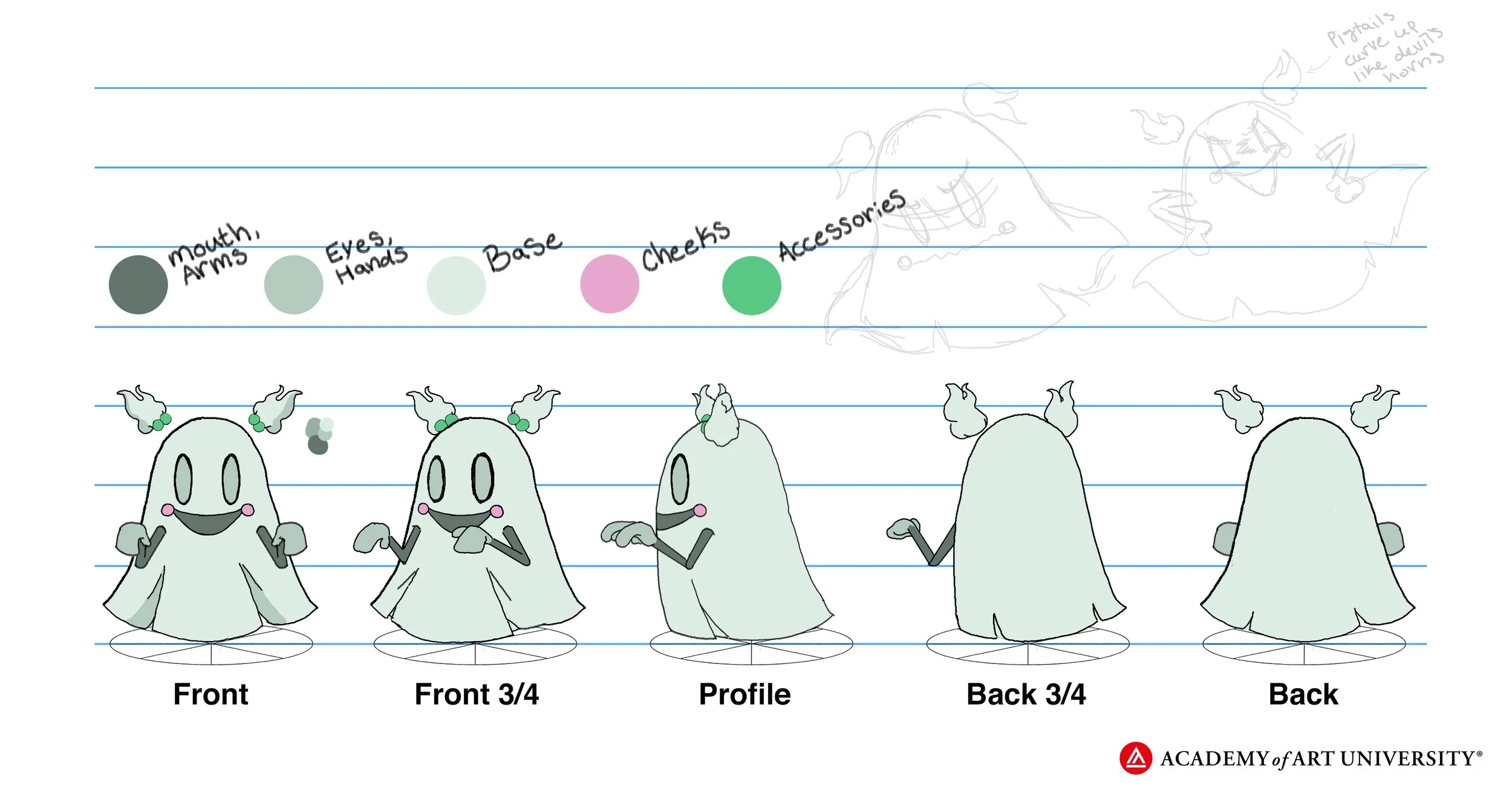 "Ghost Girl"- Character Turn Around -ANM 190