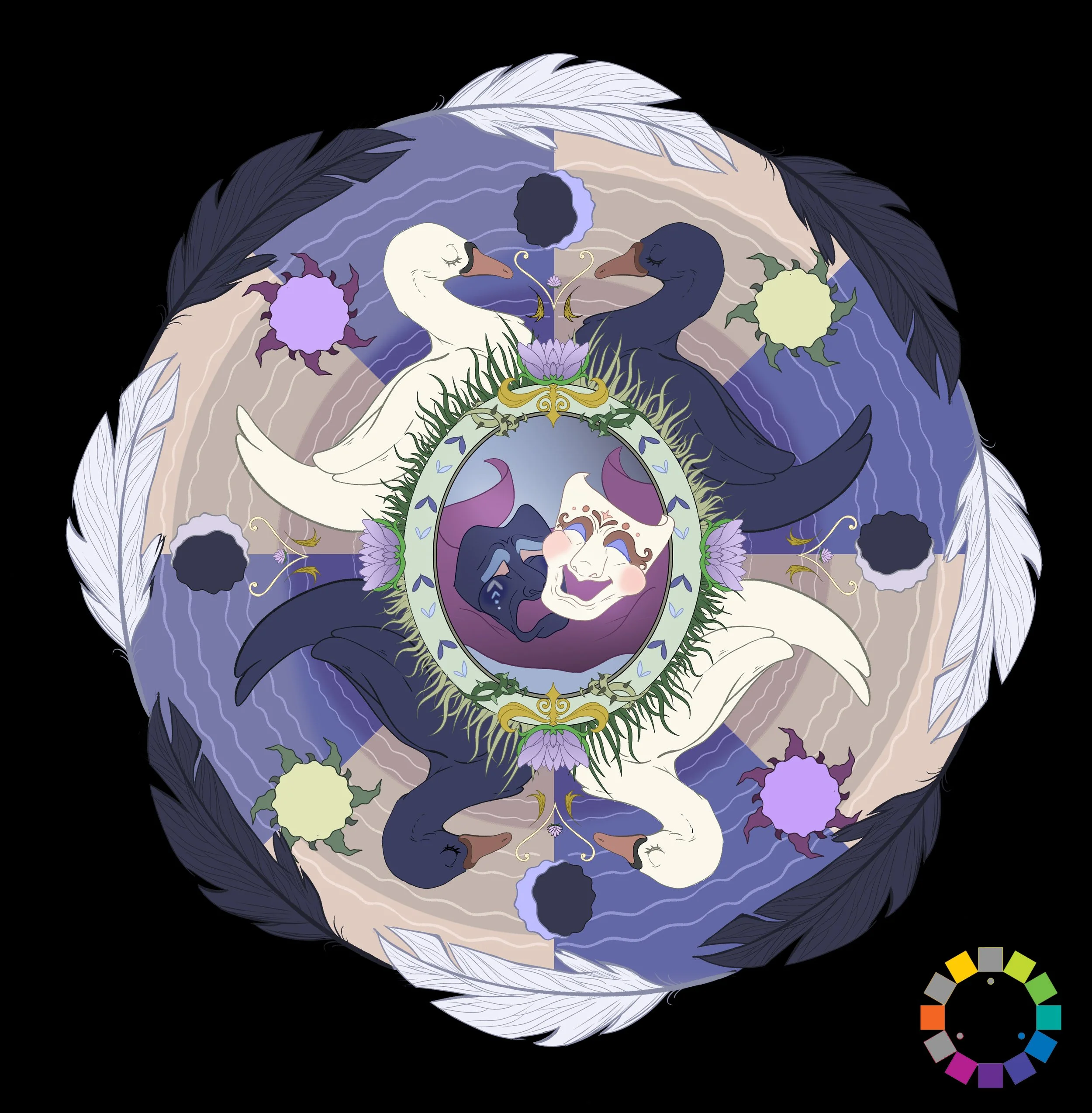 "False Faces - Mandala" - FND