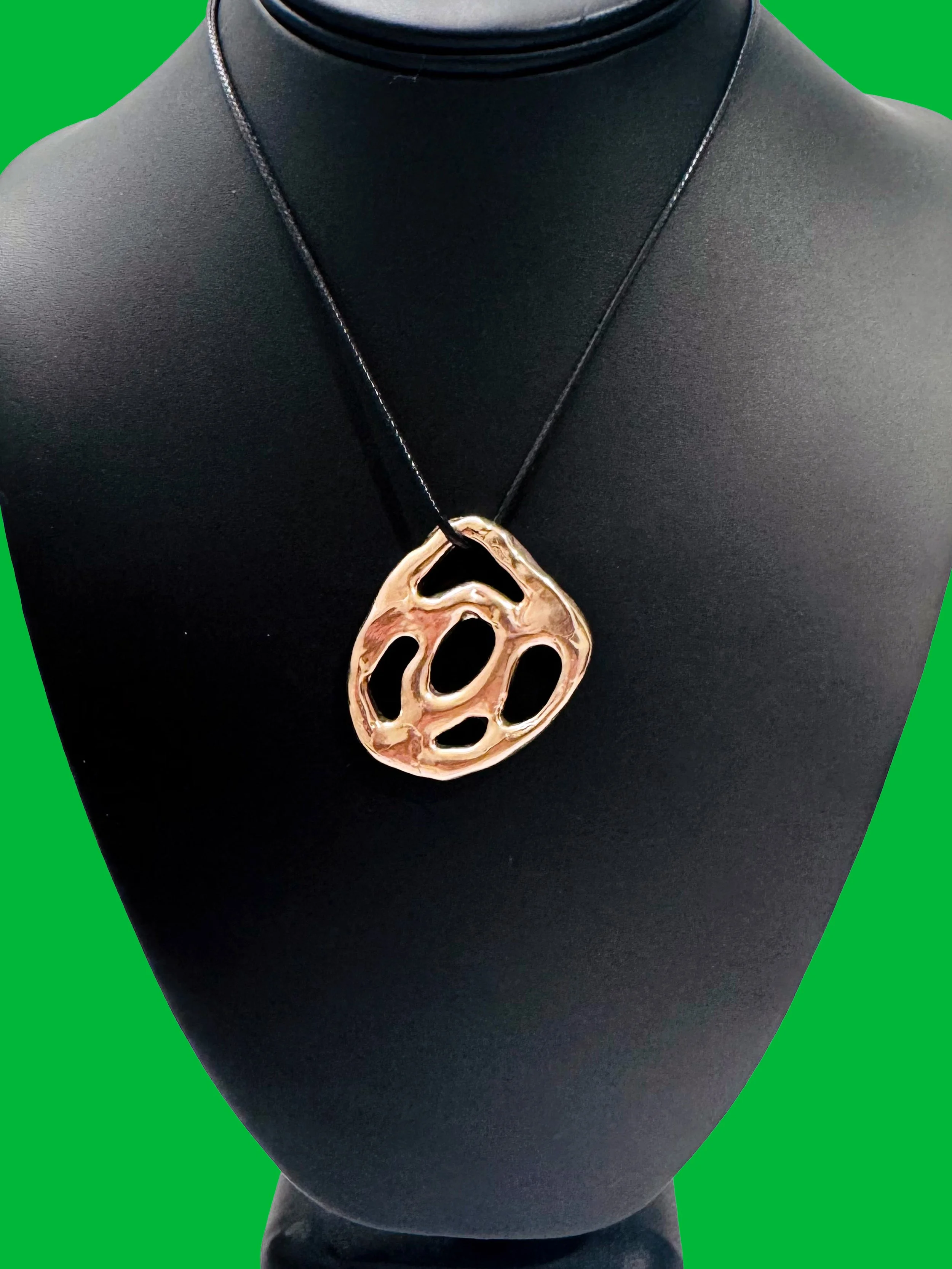 Aperture Collection Solid Ancient Bronze Pendant