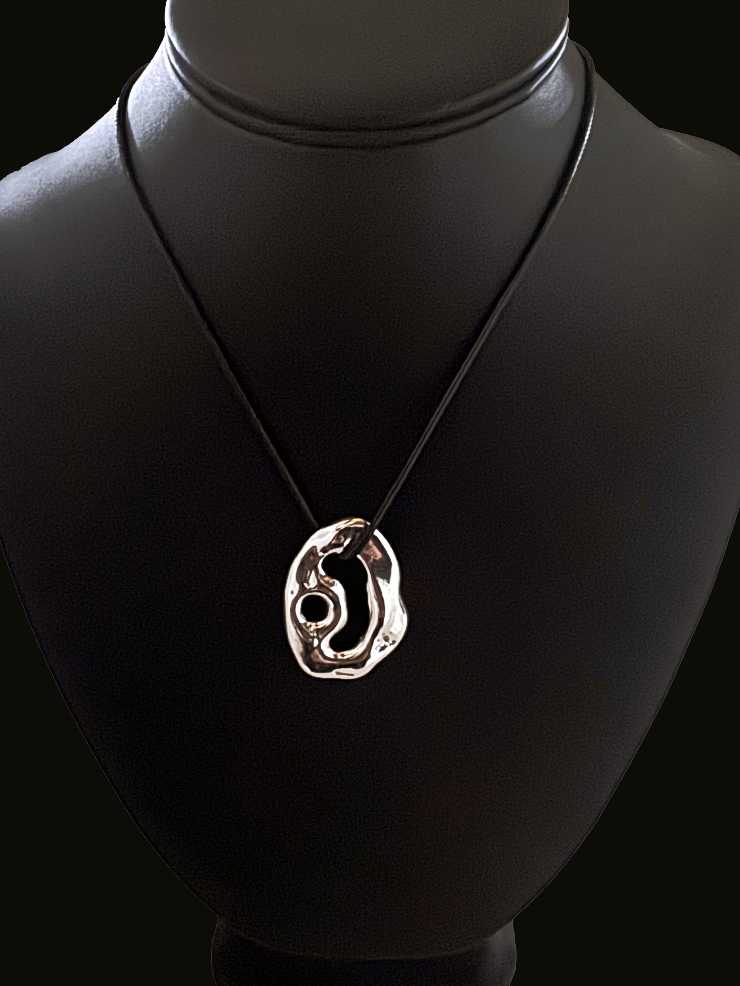 Aperture Collection Solid Sterling Silver Pendant