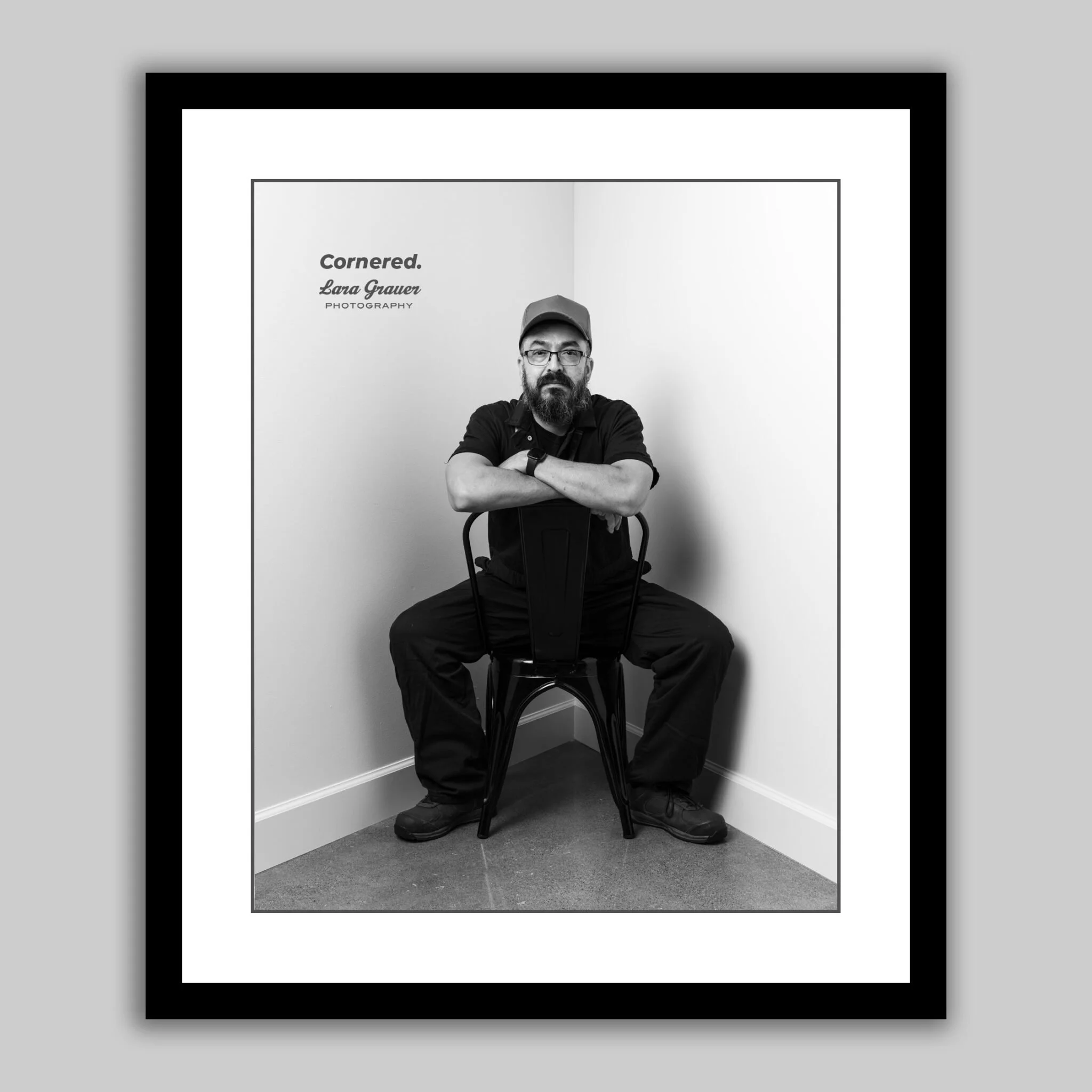 Jose got Cornered on his birthday, excited to be part of the project. He wore his work clothes because this is how he spends most of his days. Jose has a strong work ethic and a sense of optimism and faith. A major value for Jose is “to always work h