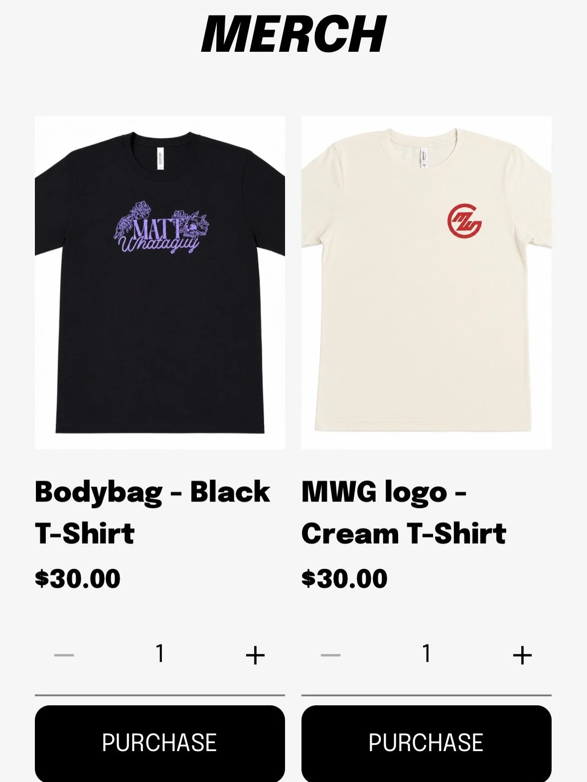 MERCH IS HERE‼️‼️ MattWhataguy.com Support the tunes, support the dream

The reality for myself and most independent artists is there are costs for making music, marketing, rehearsal time, playing shows (sometimes for free)&hellip;and while I know ma