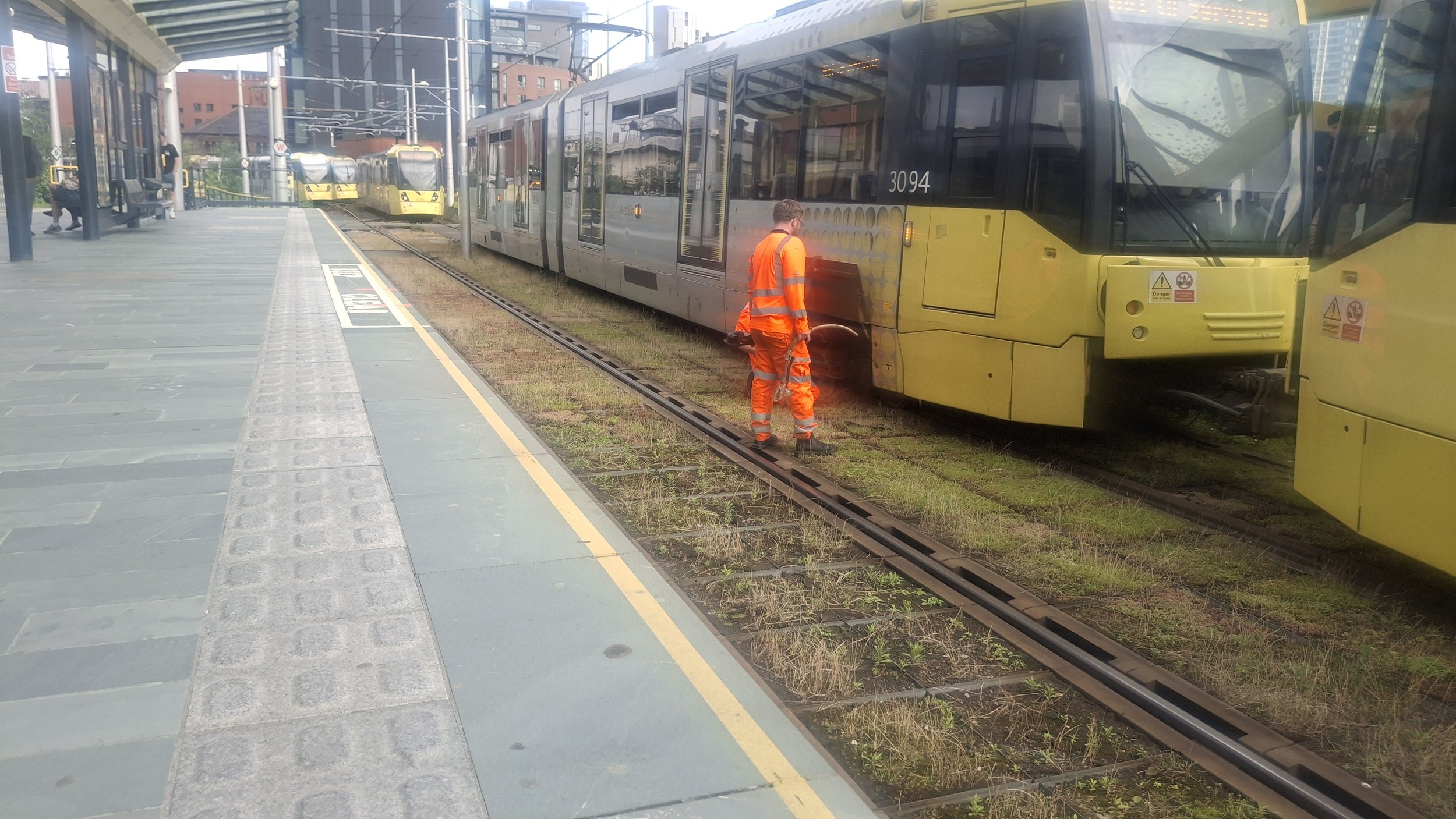 Tram defect at Deansgate-Castlefield (15 June 2026)