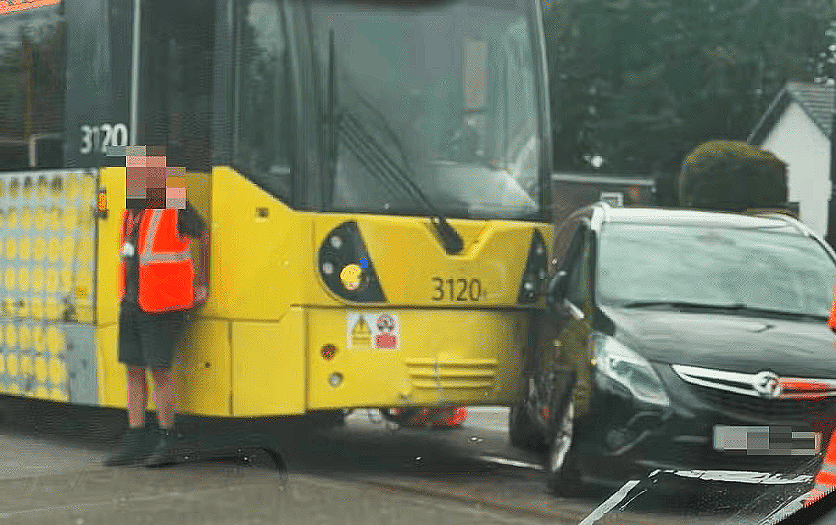 Tram crash at Droylsden (7 Aug 2026)