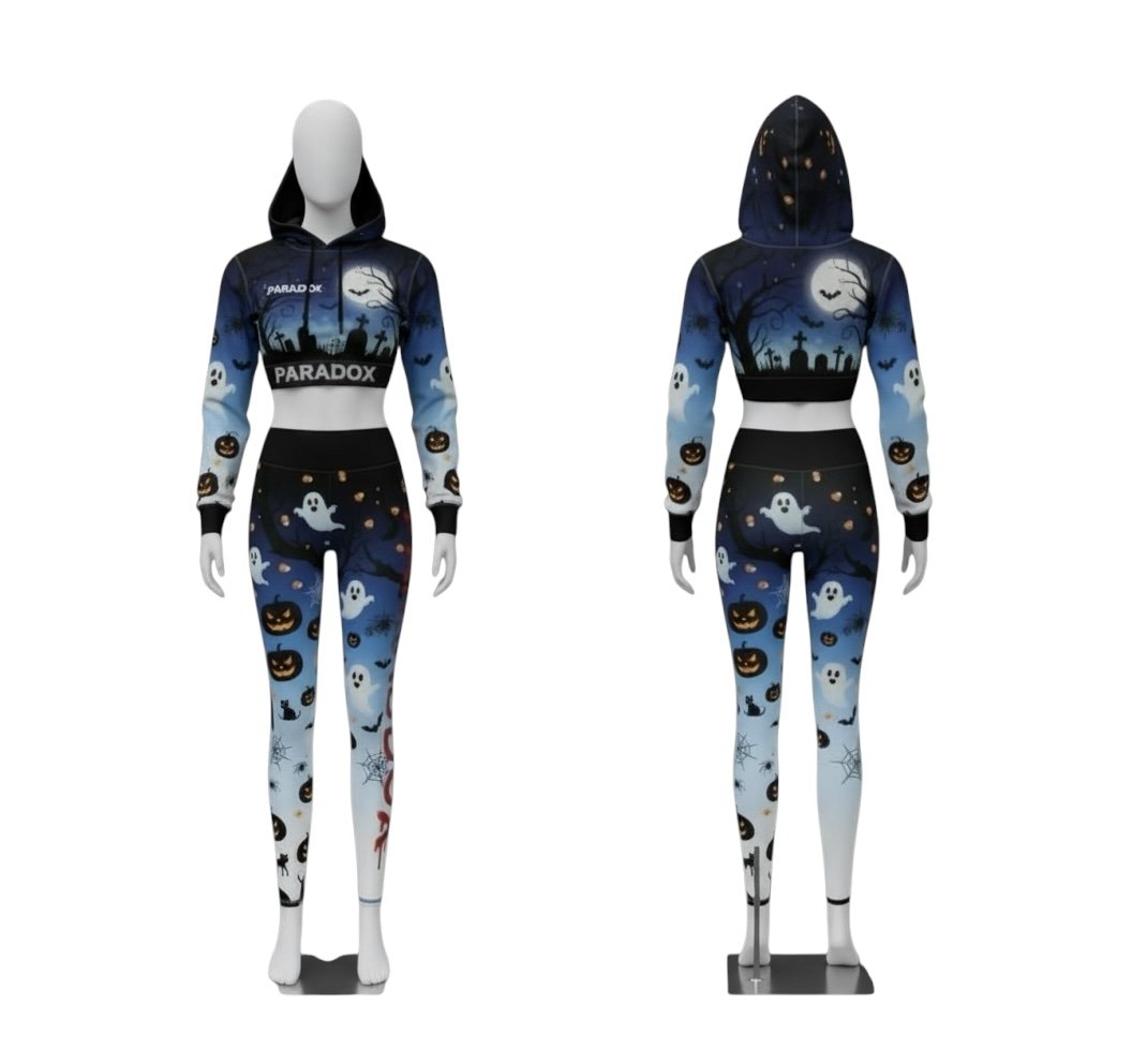 Paradox Haunted Moon Night Two-Piece Activewear Set
