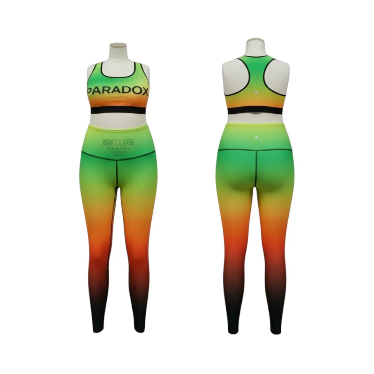 Paradox Ombre Activewear Set – Sports Bra & High-Rise Leggings