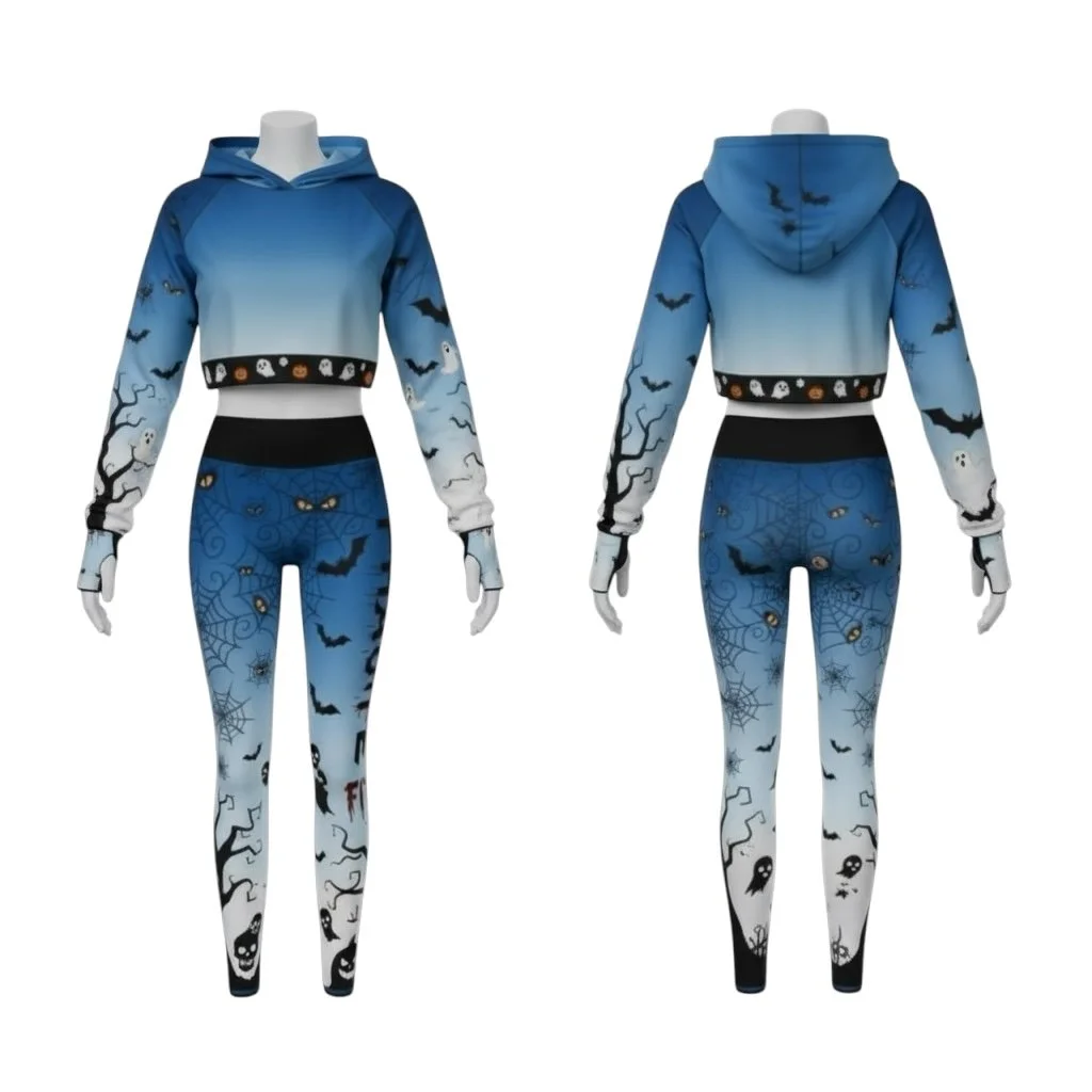 Paradox Midnight Spooky Two-Piece Activewear Set