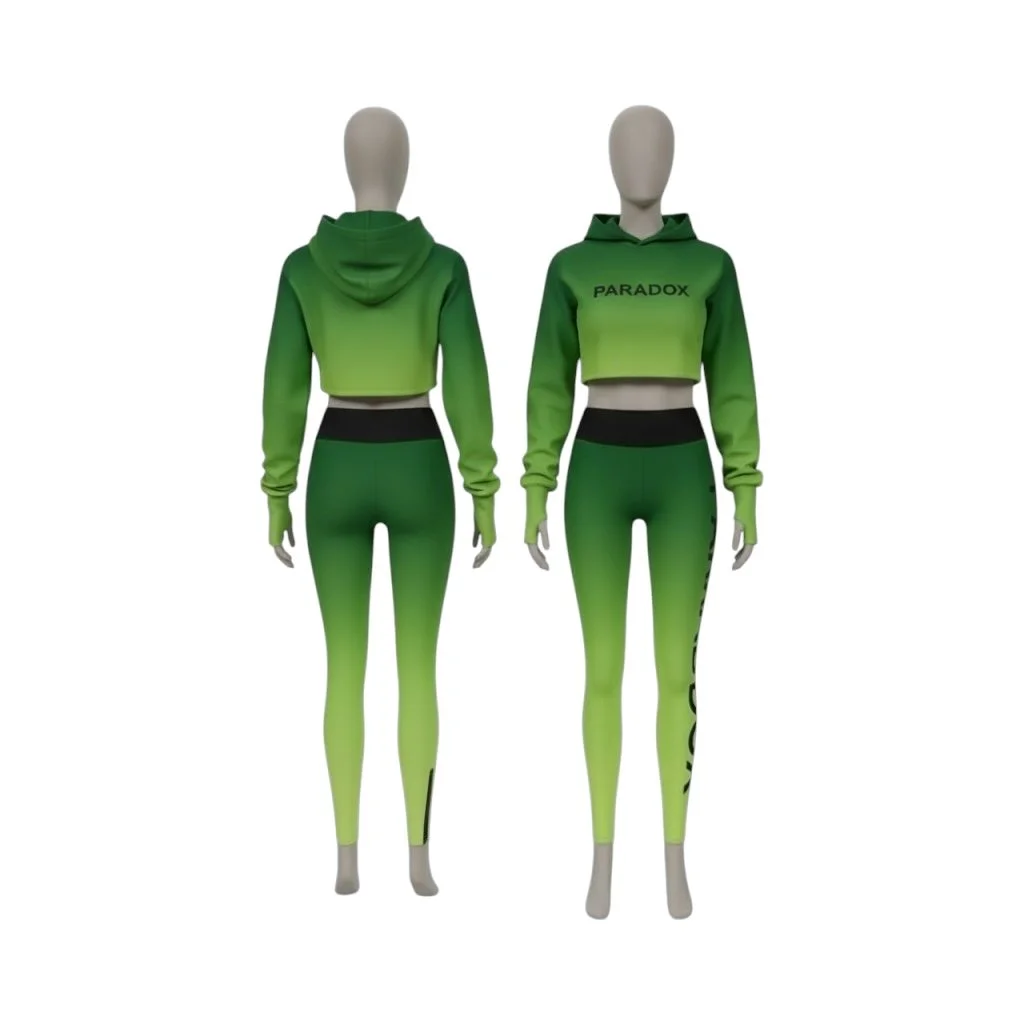 Green Gradient Paradox Activewear Set
