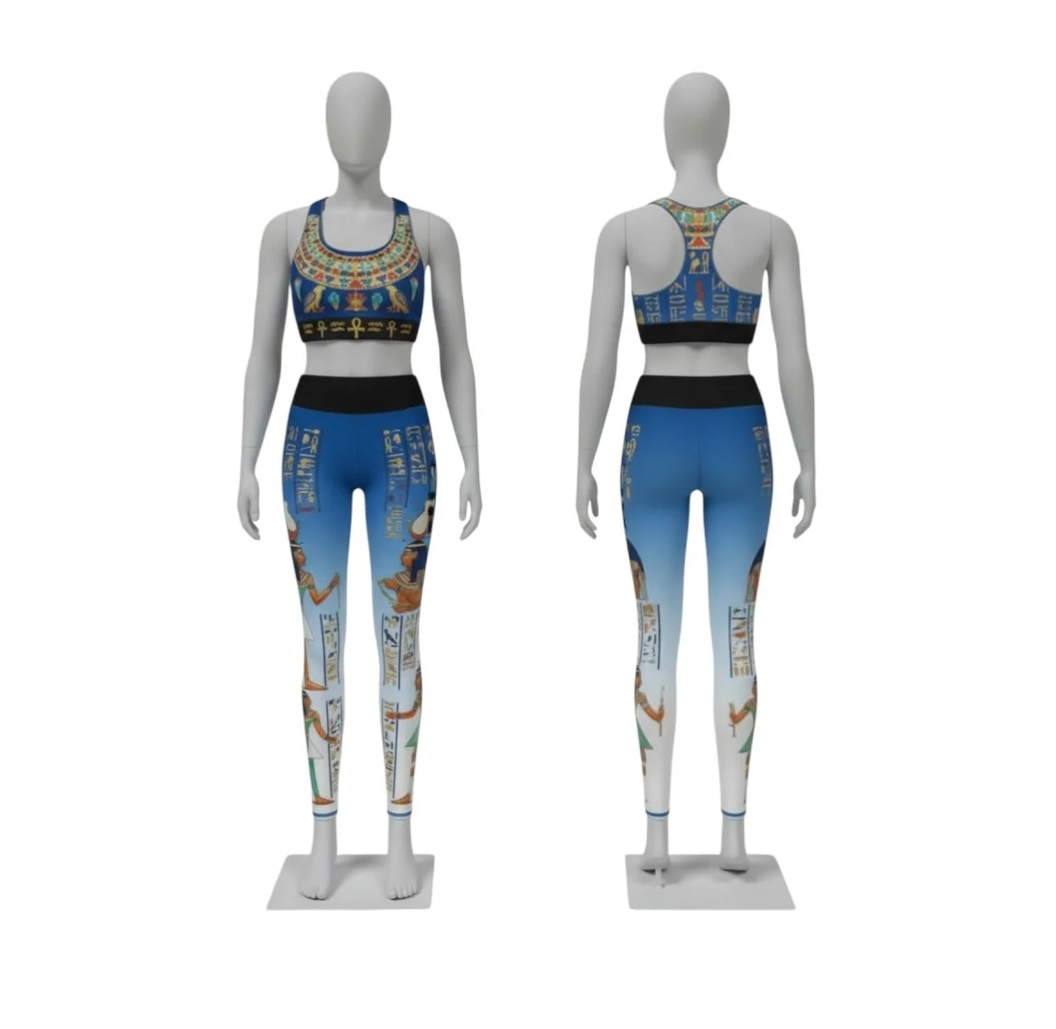 Product Description – Paradox Egyptian Blue Gradient Athletic Set