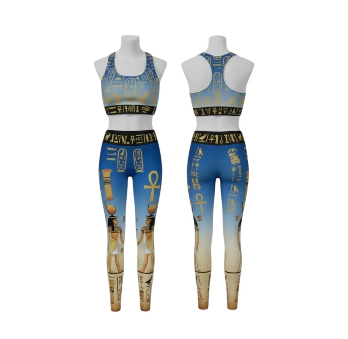 Hieroglyphic Goddess Activewear Set