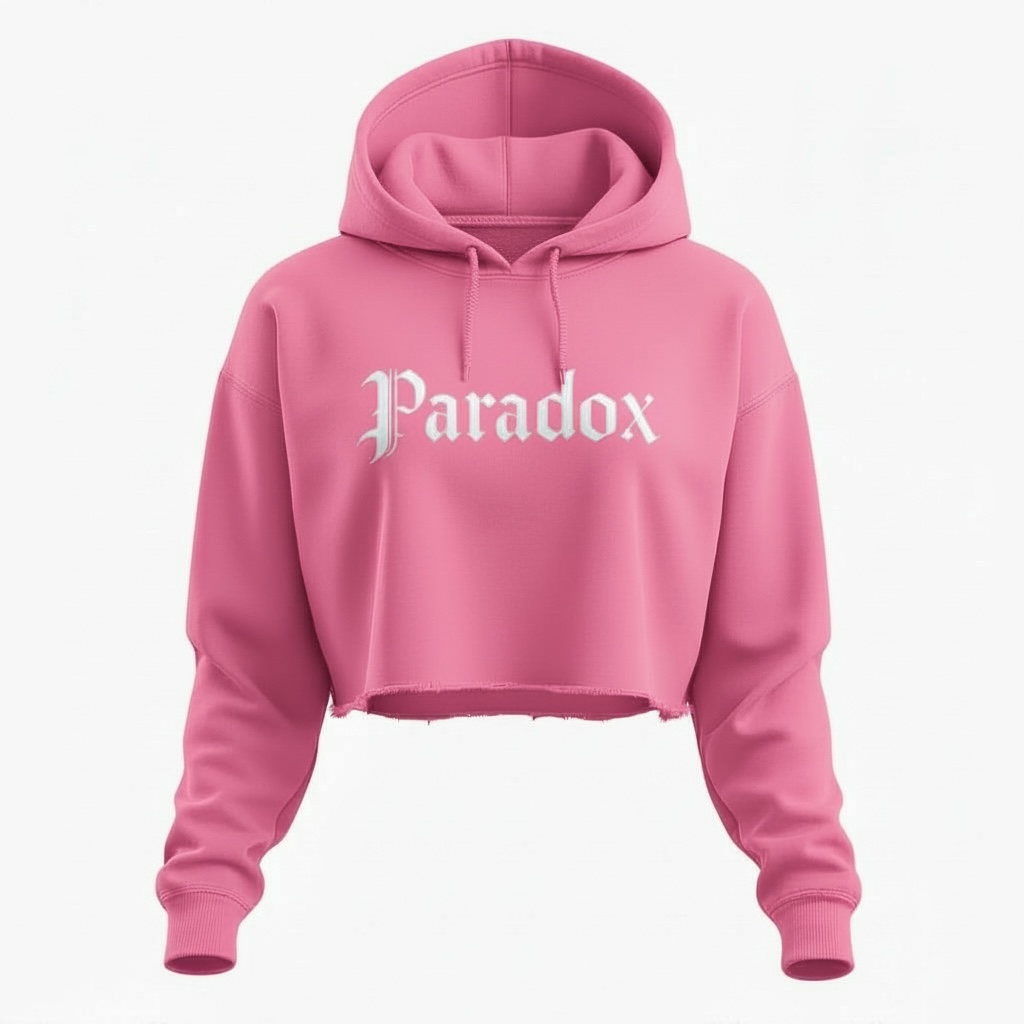 Paradox Classic Cropped Hoodie (Pink)